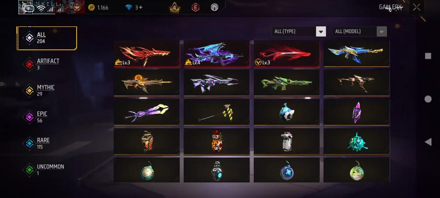 اکانت فری فایر فوری|کنسول، بازی ویدئویی و آنلاین|میانه, |دیوار