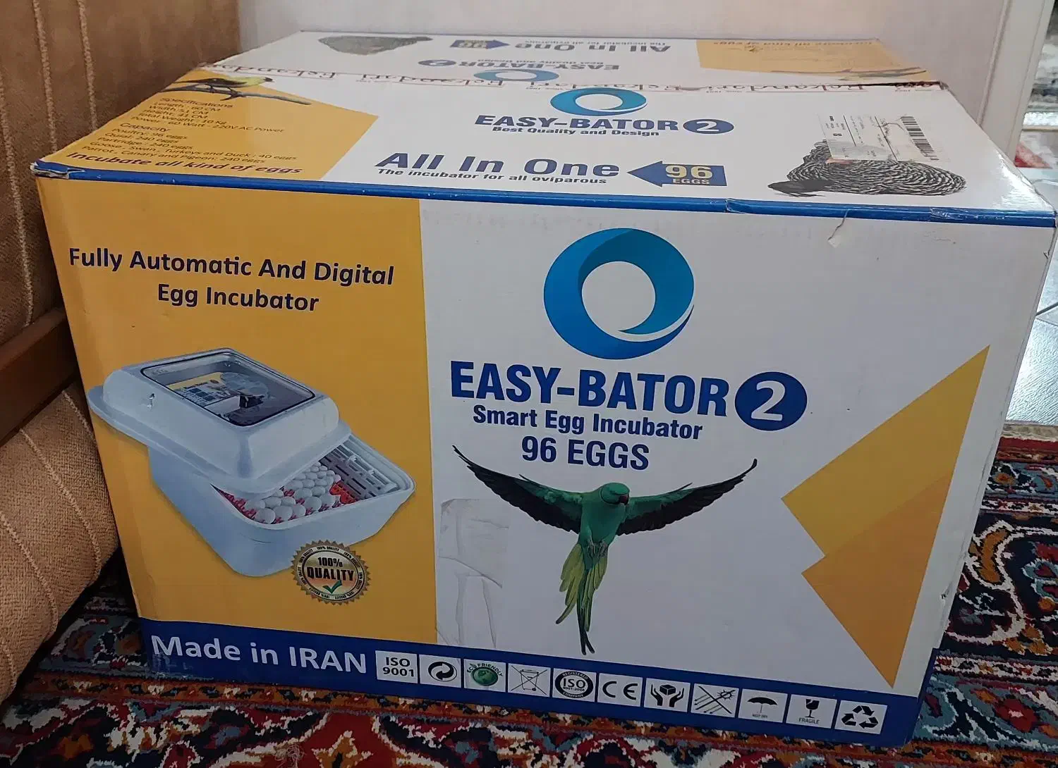 دستگاه جوجه کشی ۹۶ عددی ایزی باتور ۲|لوازم جانبی حیوانات|شیراز, عادل آباد|دیوار