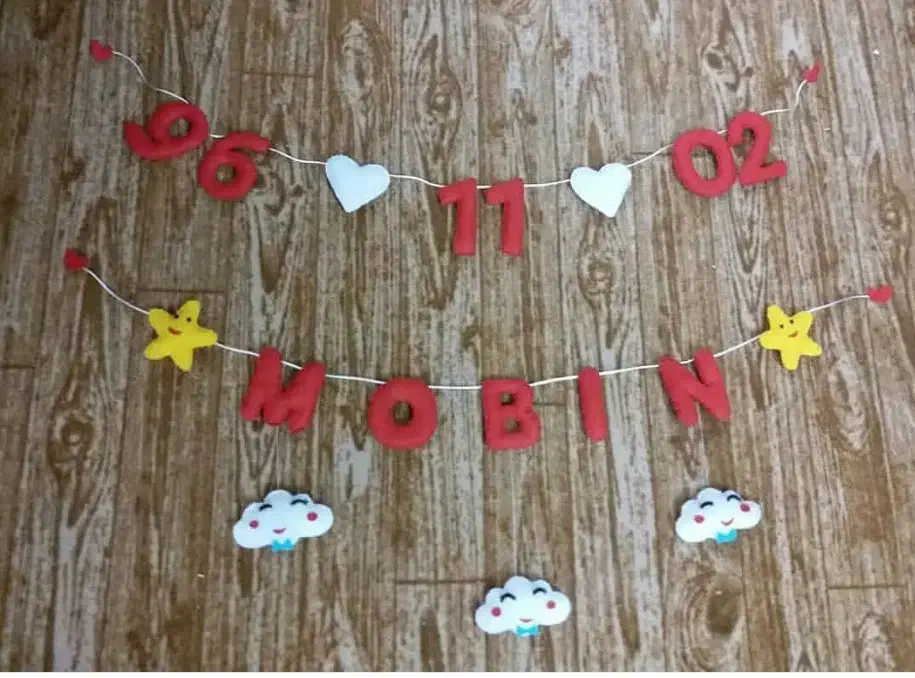 ریسه اسم کودک نمدی زیبا و شیک|اسباب و اثاث بچه|اهواز, کوی شاهد|دیوار