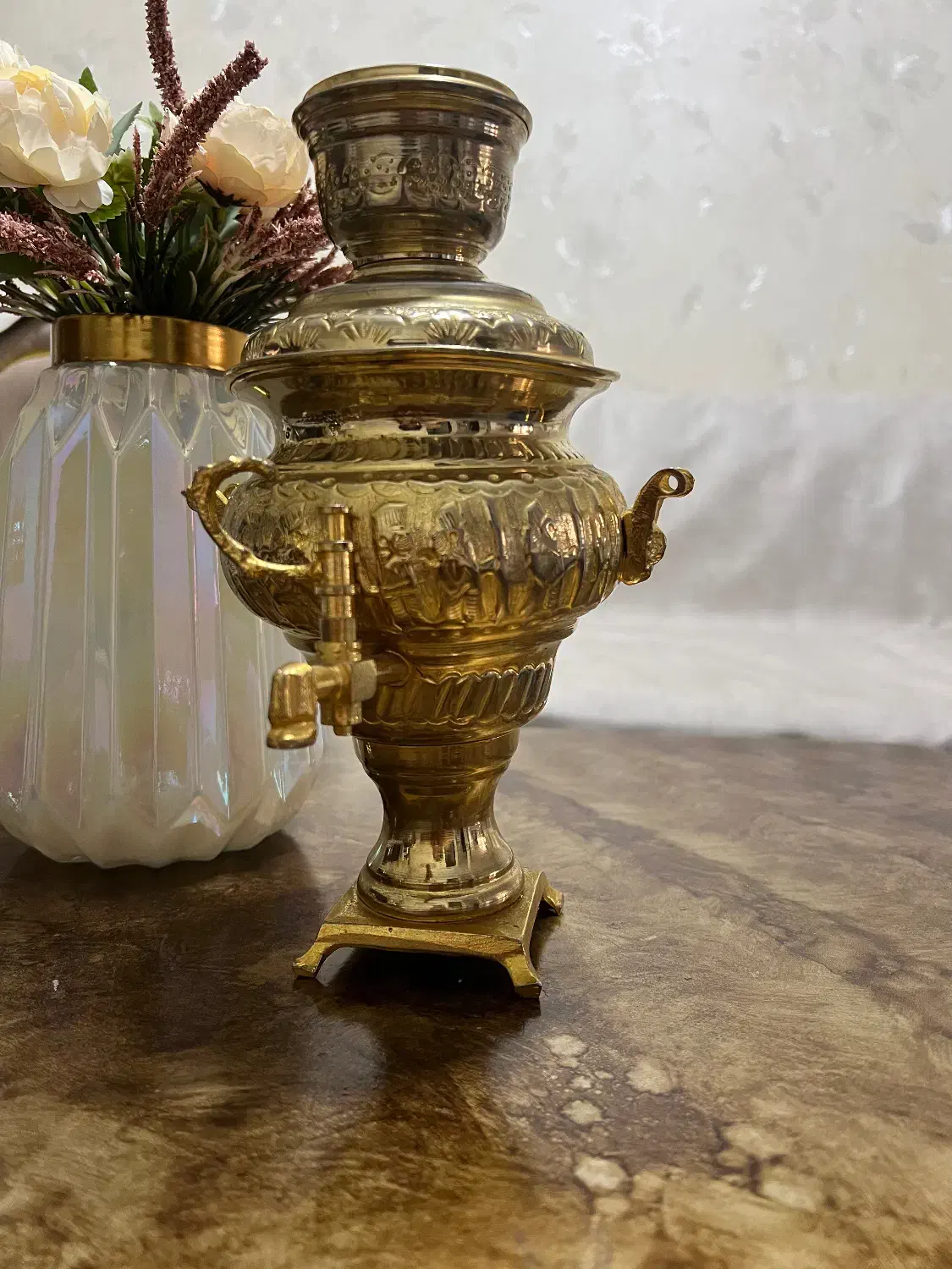 سماور برنز|صنایع دستی و سایر لوازم تزئینی|نسیم‌شهر, |دیوار