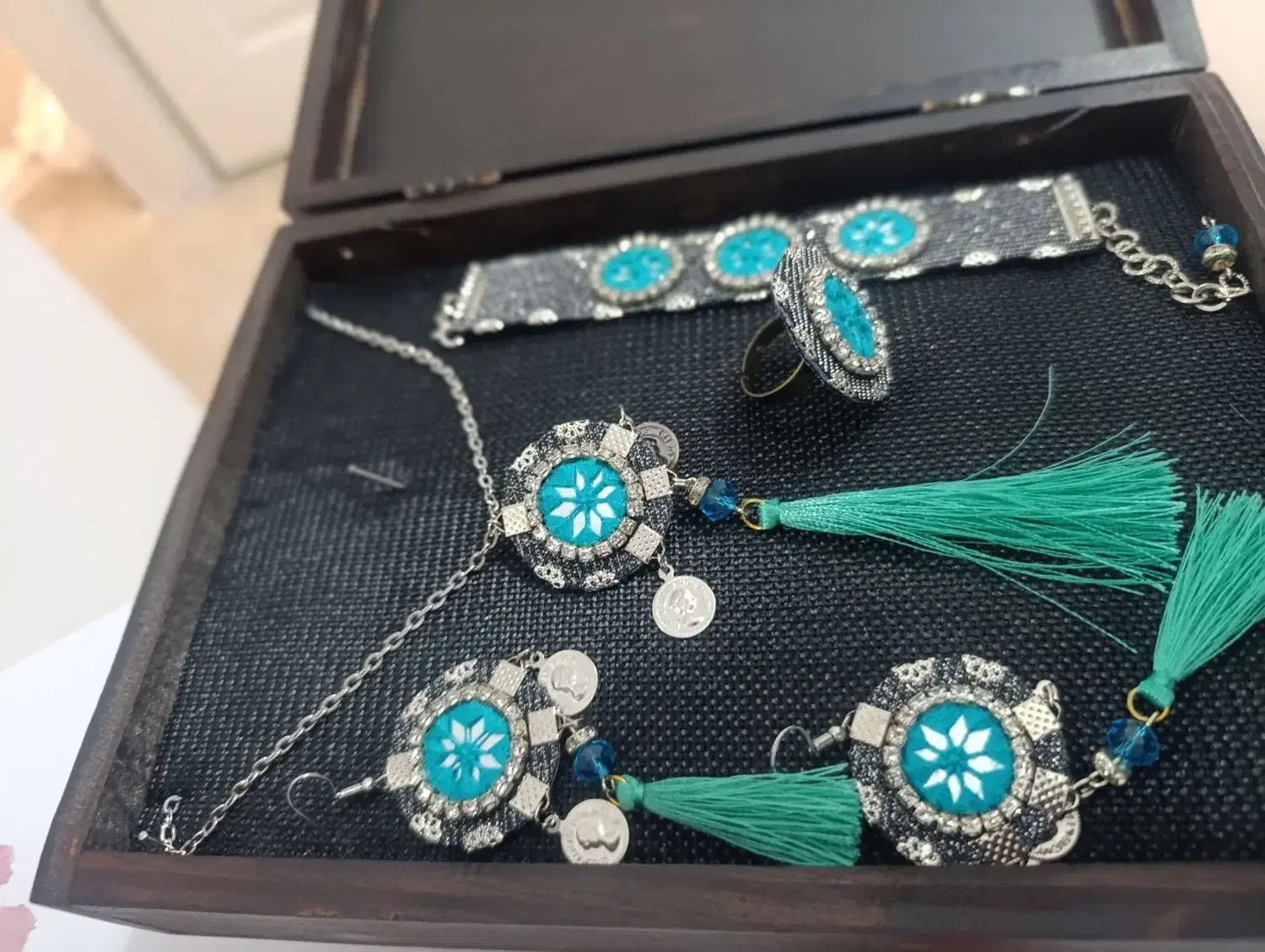 ست زیورآلات کاردست|بدلیجات|مشکین‌دشت, |دیوار