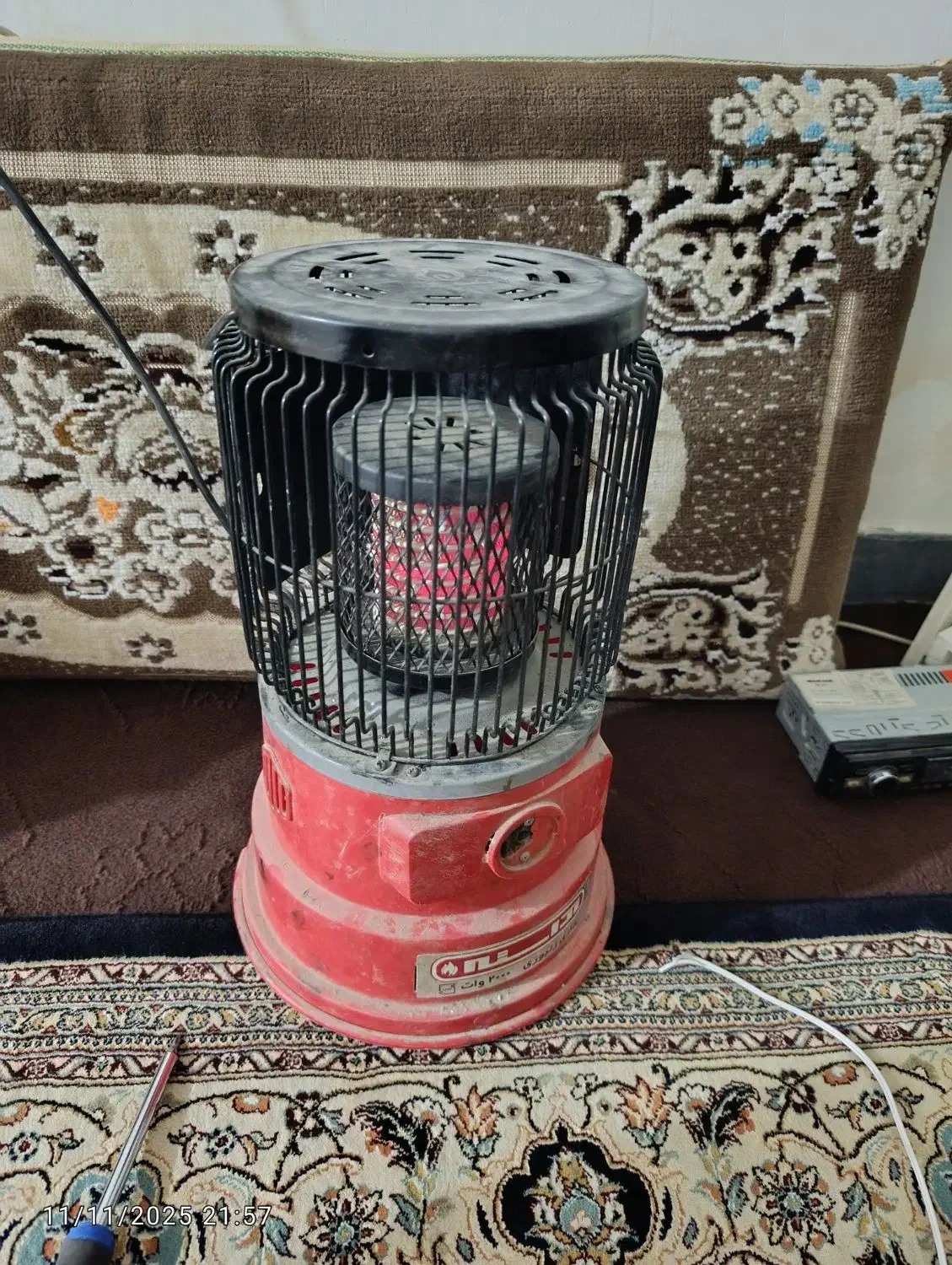 بخاری برقی آراسته 2000کم مصرف|بخاری، هیتر، شومینه|گنبد کاووس, |دیوار