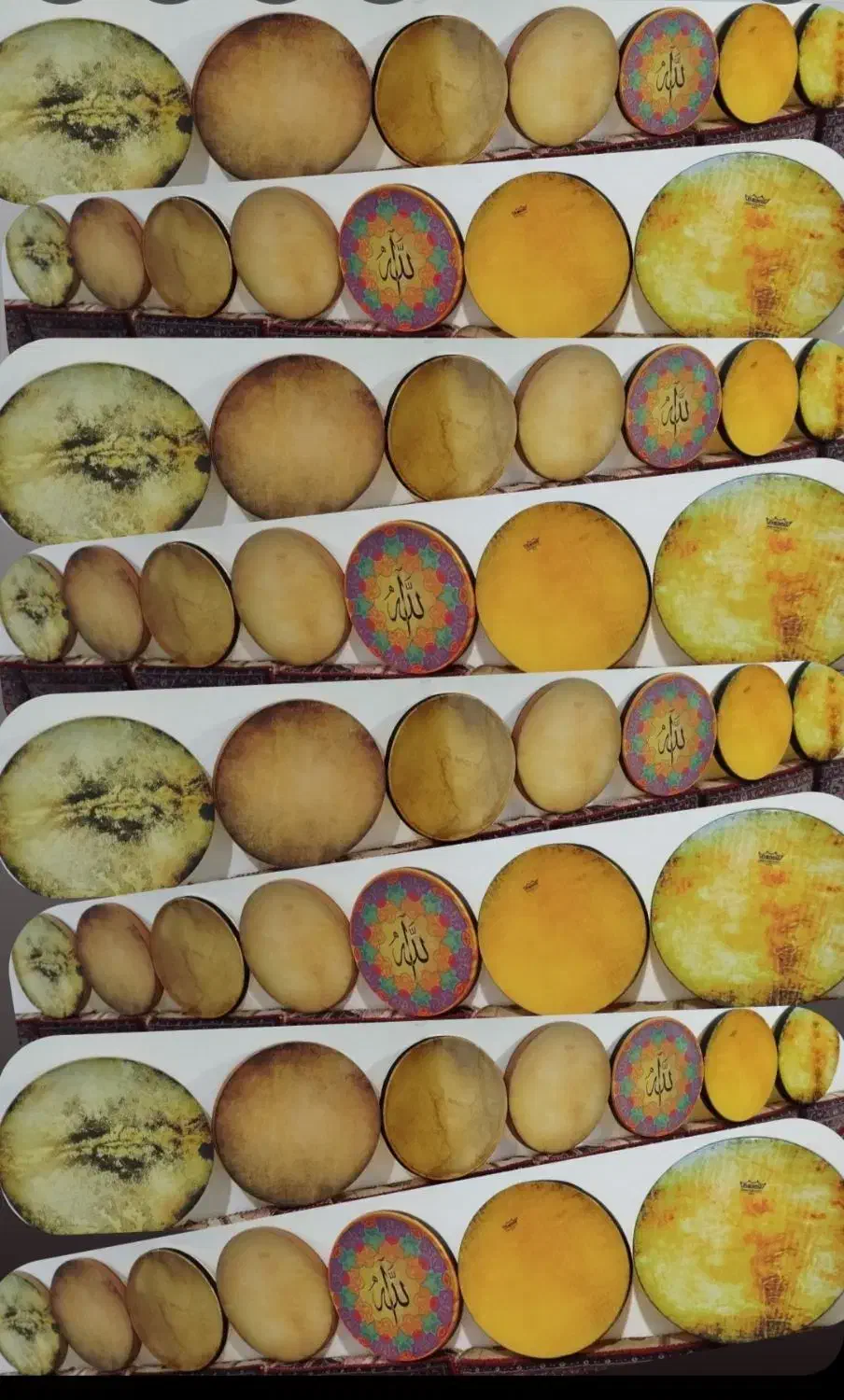 دف خانقاهی|سازهای سنتی|سنندج, |دیوار