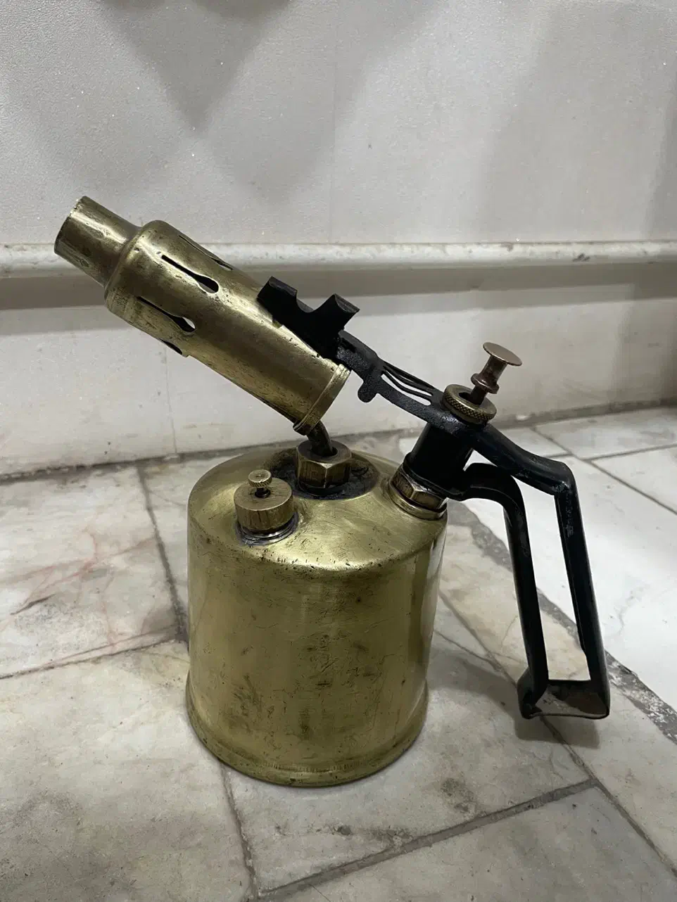 چراغ کوره ای برنجی قدیمی|کلکسیون اشیاء عتیقه|سبزوار, امیر کبیر|دیوار