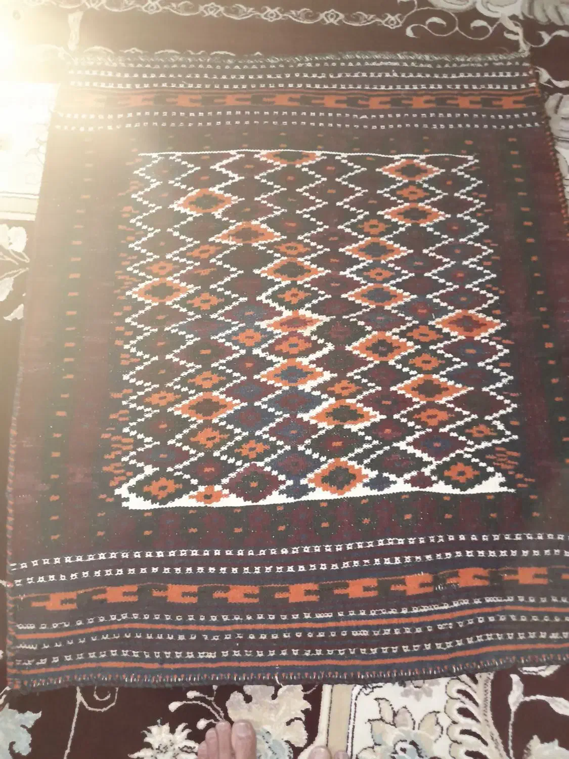 سفر قدیمی دست باف|کلکسیون اشیاء عتیقه|ایذه, |دیوار