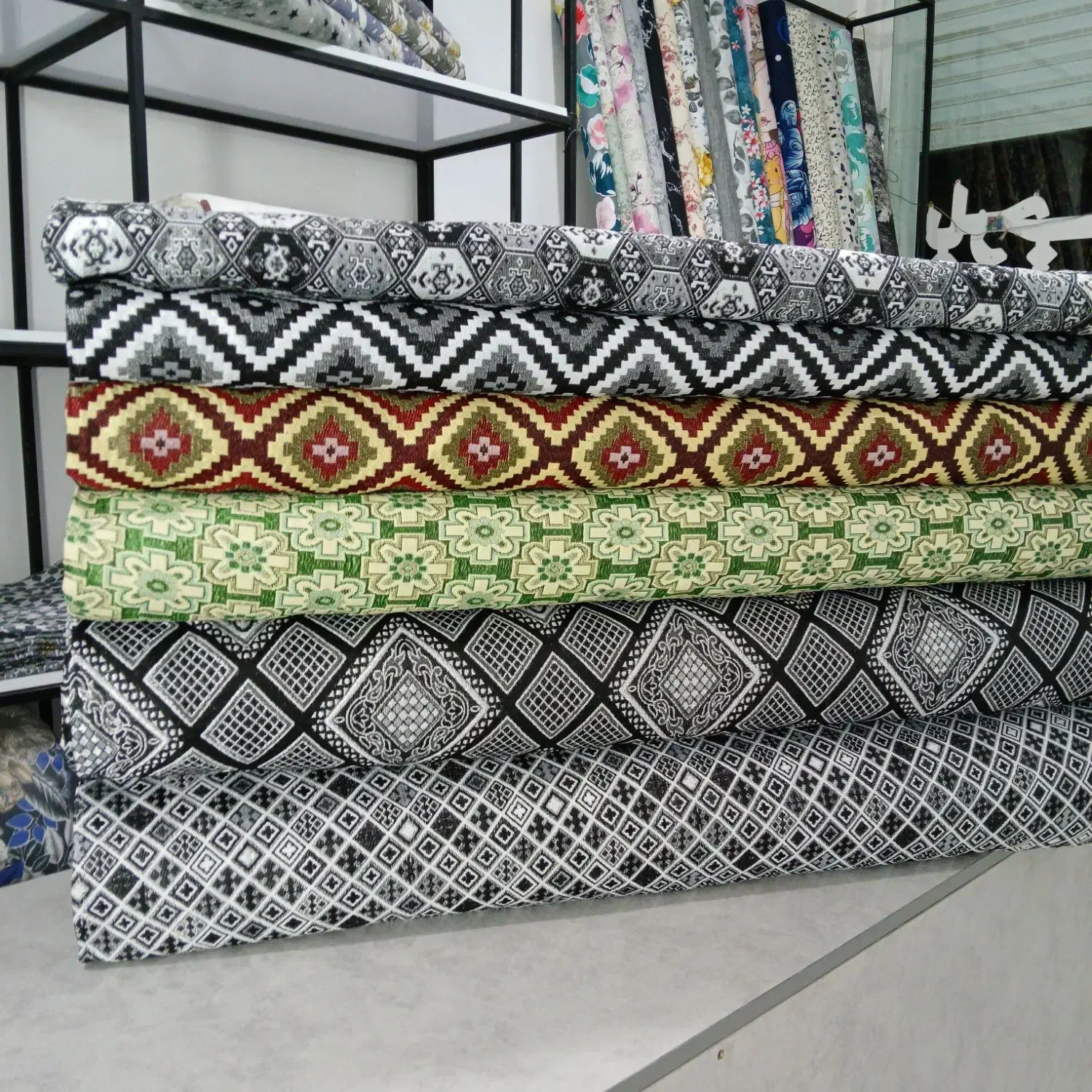 زیر سفره ای (جاجیم ژاکارد)|گلیم، جاجیم، گبه|قم, ولیعصر|دیوار