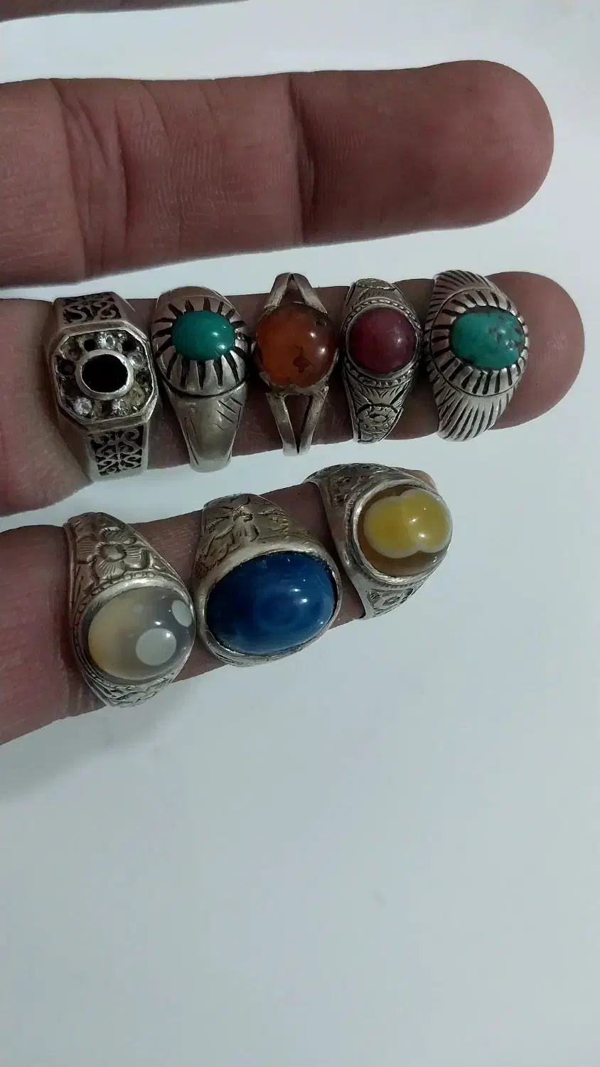 انکشترقدیم ۸عدد۰۹۱۸|جواهرات|کرمانشاه, |دیوار