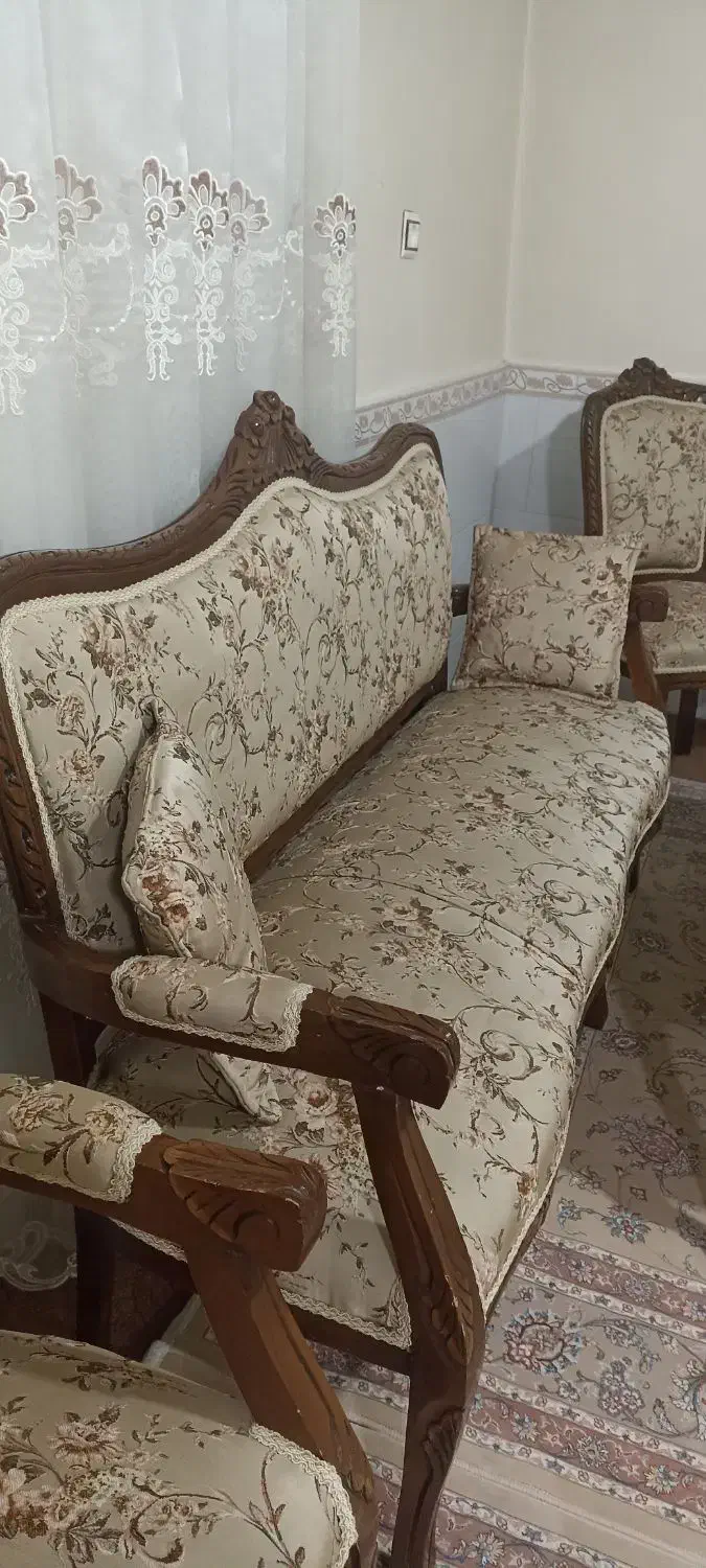 مبل 9نفره چوب فروشی|مبلمان خانگی و میز عسلی|قدس, شهر‌قدس|دیوار