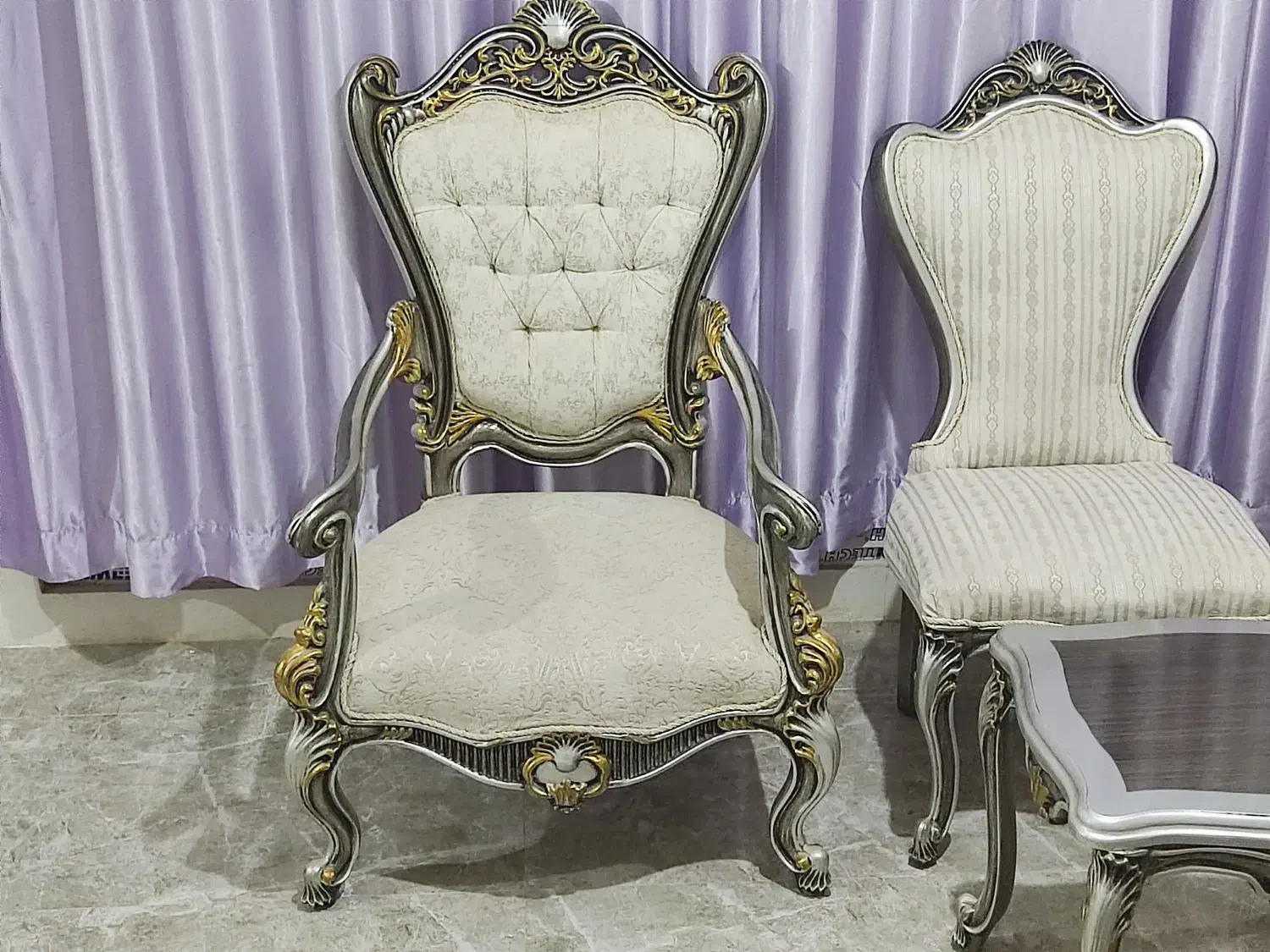 مبلمان سلطنتی استیل ۹ نفره|مبلمان خانگی و میز عسلی|کوهسار (البرز), |دیوار