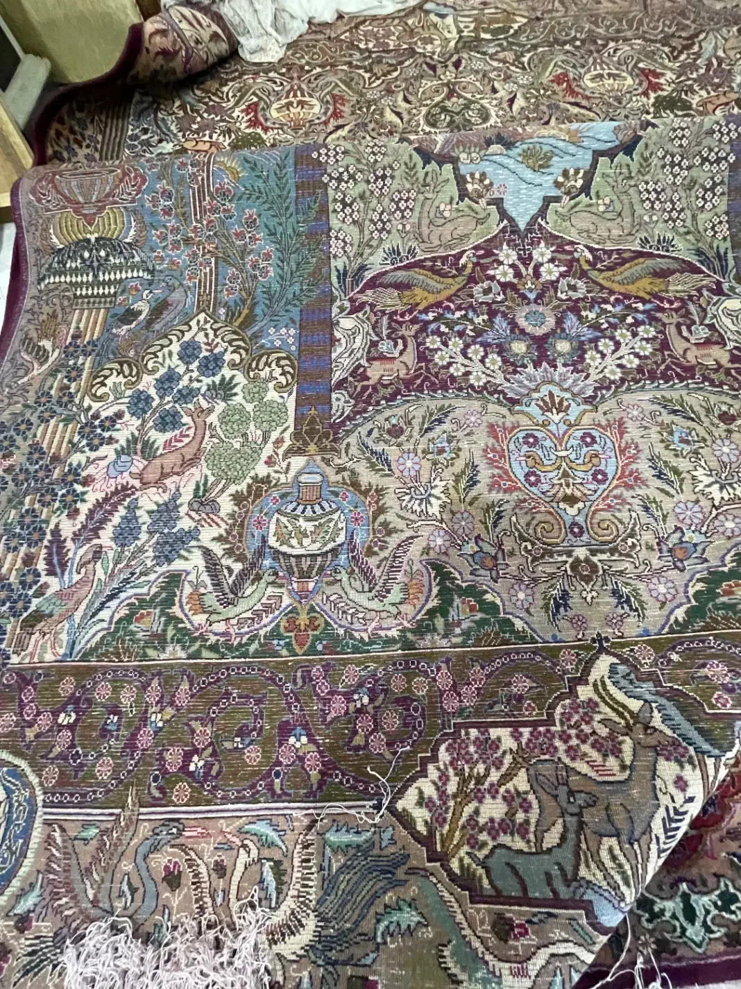 دستبافت شکارگاه|فرش|زاهدان, |دیوار