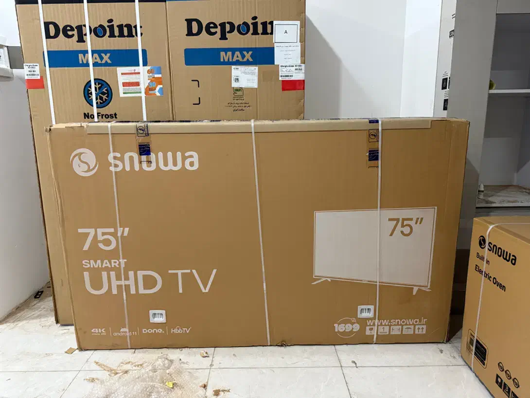تلویزیون 4K اسنوا ۷۵ اکبند|تلویزیون و پروژکتور|فردیس, نگارستان|دیوار