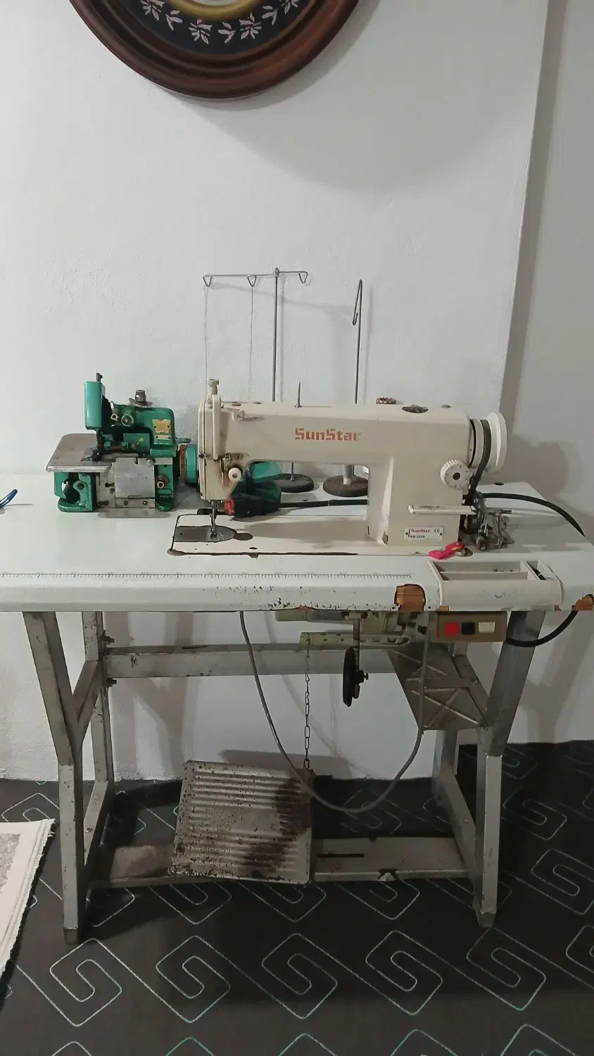 چرخ راسته دوز صنعتی|چرخ خیاطی و ریسندگی|بندر انزلی, آذربایجان|دیوار