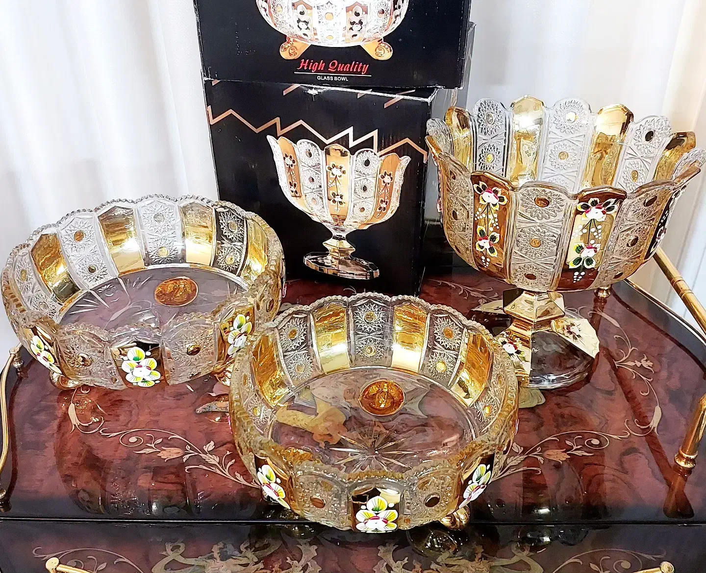 ست های کریستال اصل چک و والتر آلمان میوه خوری|ظروف سرو و پذیرایی|مشهد, احمدآباد|دیوار