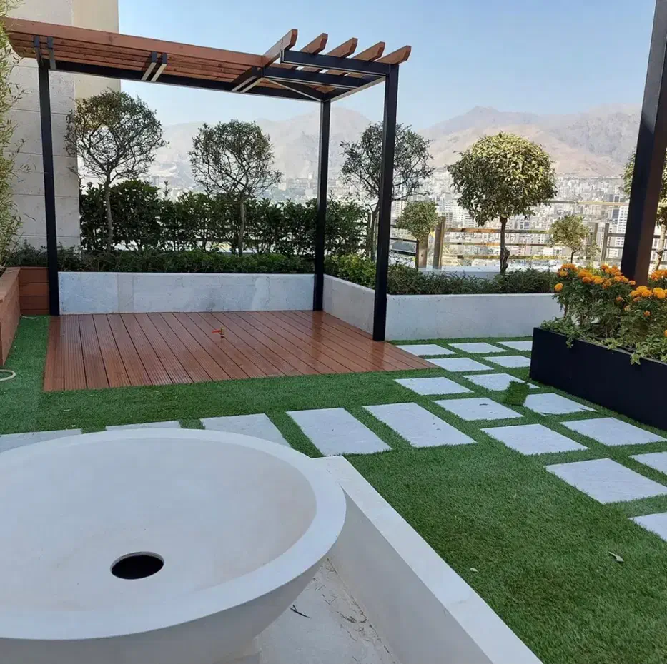 آلاچیق پرگولا ترموود فلاورباکس آتشدان|عمده‌فروشی|تهران, چیتگر شمالی|دیوار