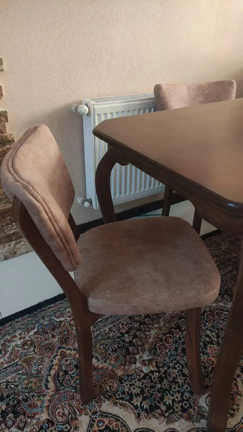 میز ناهارخوری ۴نفره شیک|میز و صندلی غذاخوری|گرمدره, |دیوار