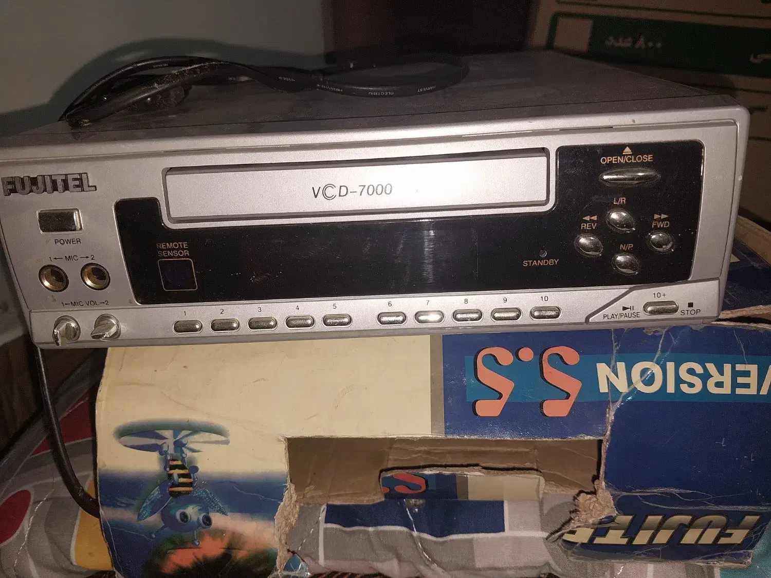 دستگاه dvd فوجیتل و ابزار اچار|پخش‌کننده DVD و ویدیو|بندرعباس, |دیوار