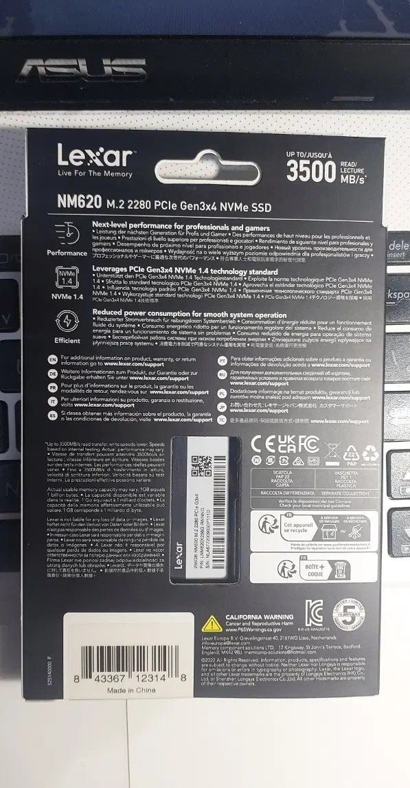 هارد SSD M2 256 LEXAR|قطعات و لوازم جانبی رایانه|تهران, آذری|دیوار