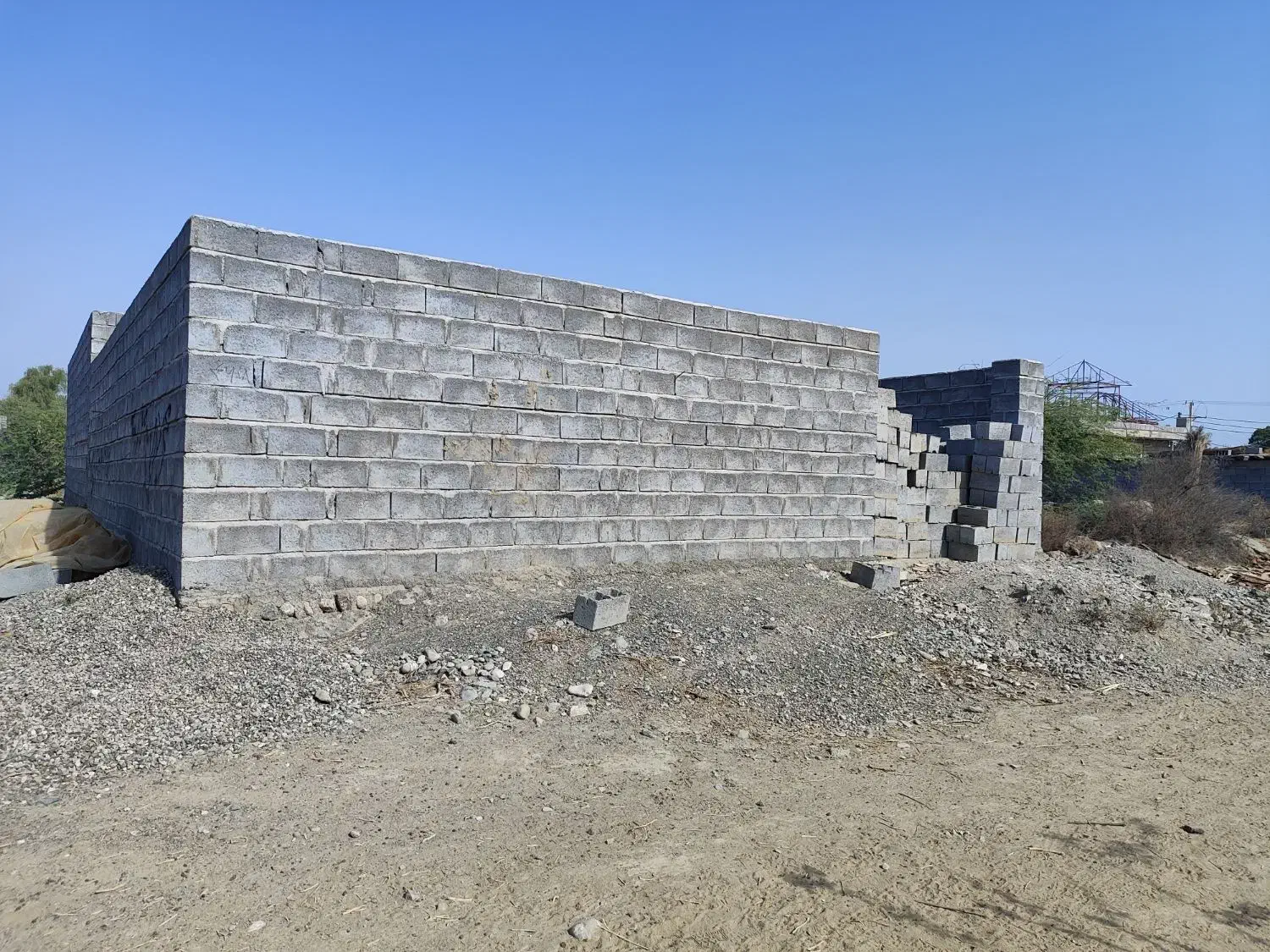 زمین مسکونی نیمه ساخت واقع در بازیاری|فروش زمین و ملک کلنگی|میناب, |دیوار