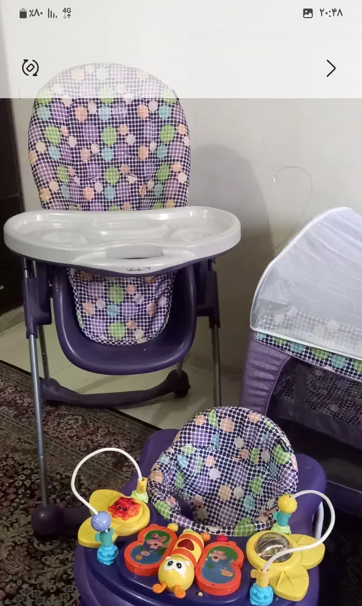 کالسکه صندلی غذاخوری بچه|کالسکه و لوازم جانبی|کرمان, |دیوار