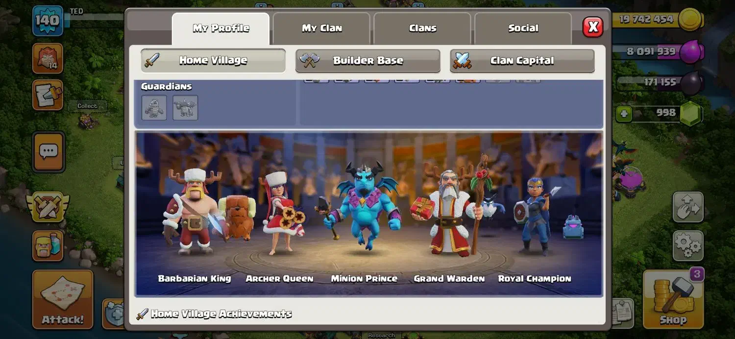 اکانت کلش اف کلنز تان ۱۴|کنسول، بازی ویدئویی و آنلاین|کرج, گلشهر|دیوار