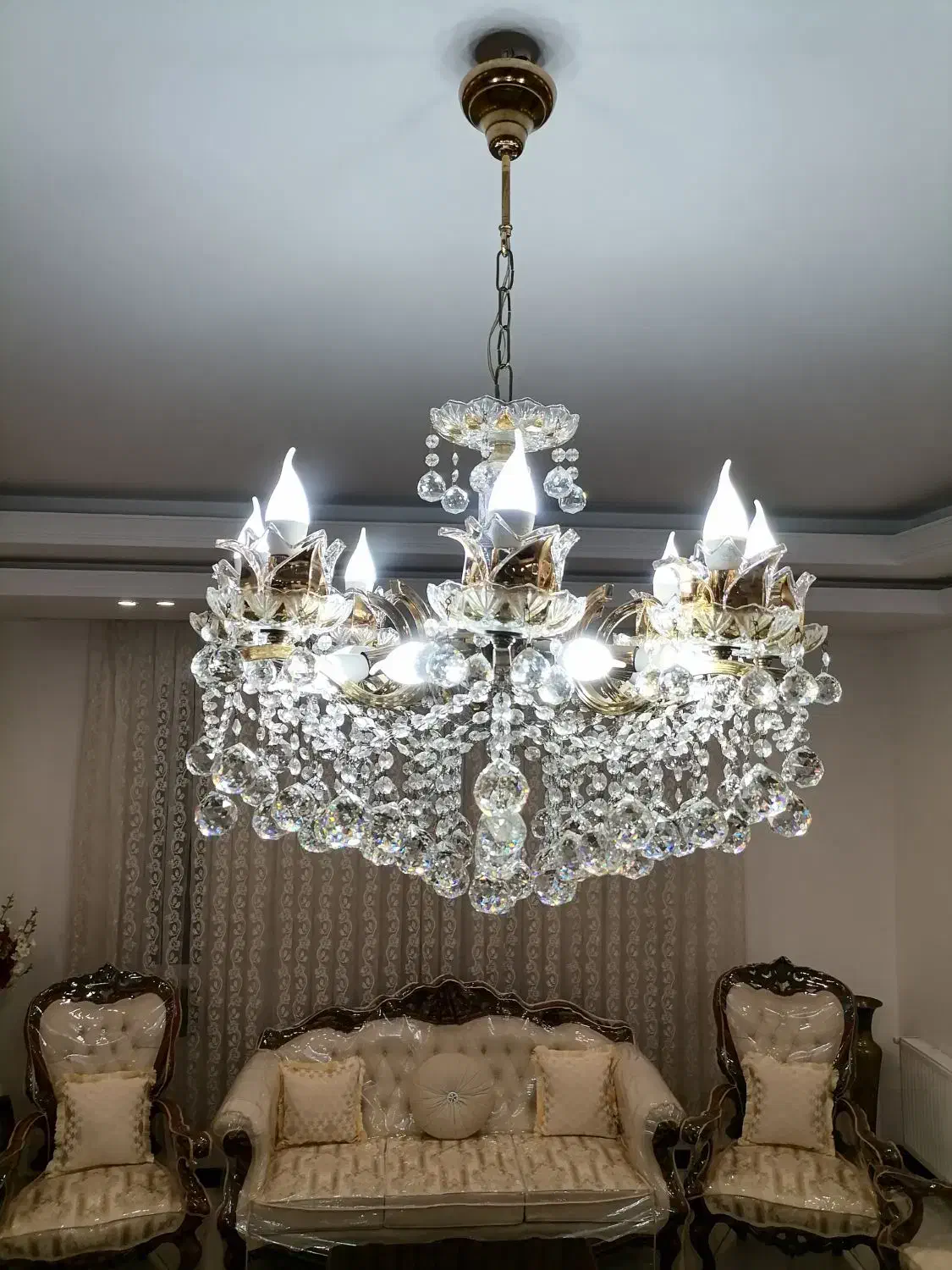 لوستر 8 شعله|لوستر و چراغ آویز|تهران, ابوذر|دیوار