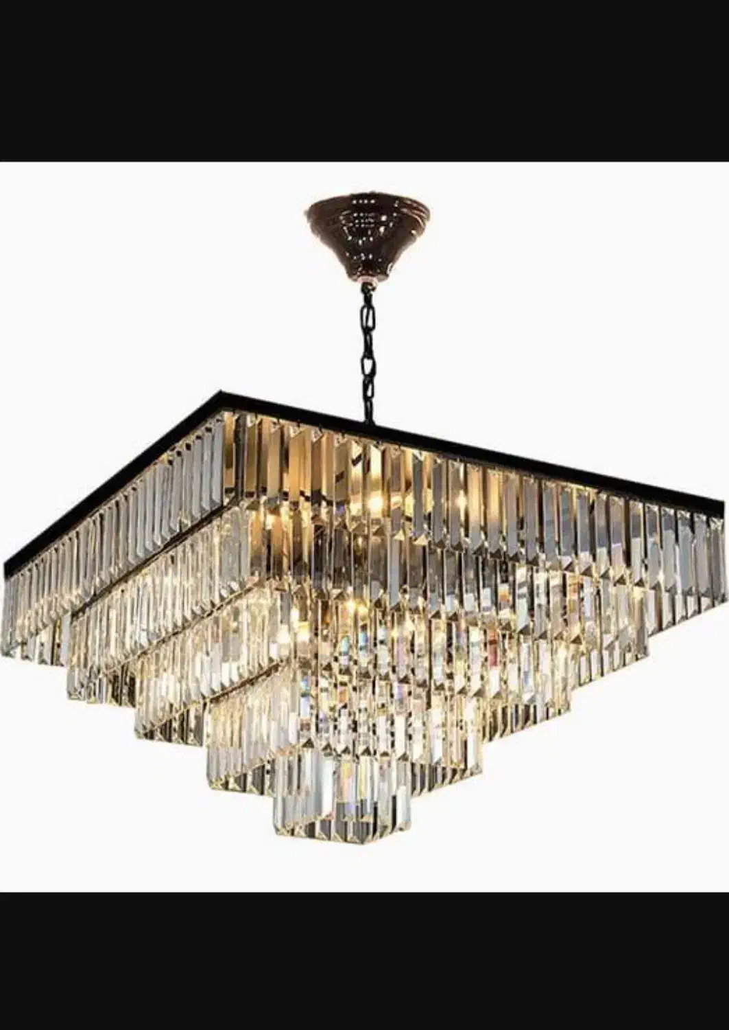 دو عدد لوستر کریستالی|لوستر و چراغ آویز|میناب, |دیوار