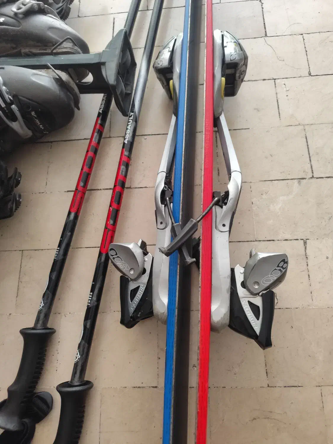 اسکی Salomonو چوب اسکی Assault بوت Nordica|ورزش‌های زمستانی|تهران, الهیه|دیوار