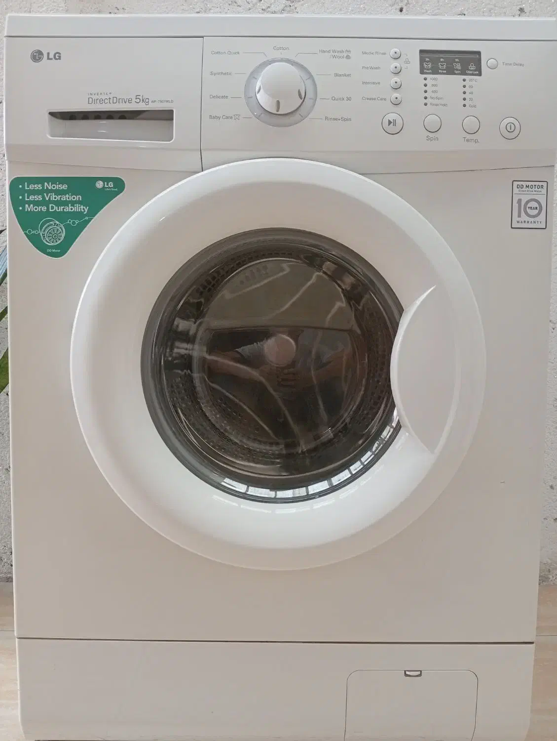 لباسشویی الجی مدل WF-7501WLD|ماشین لباسشویی و خشککن لباس|رشت, جانبازان|دیوار
