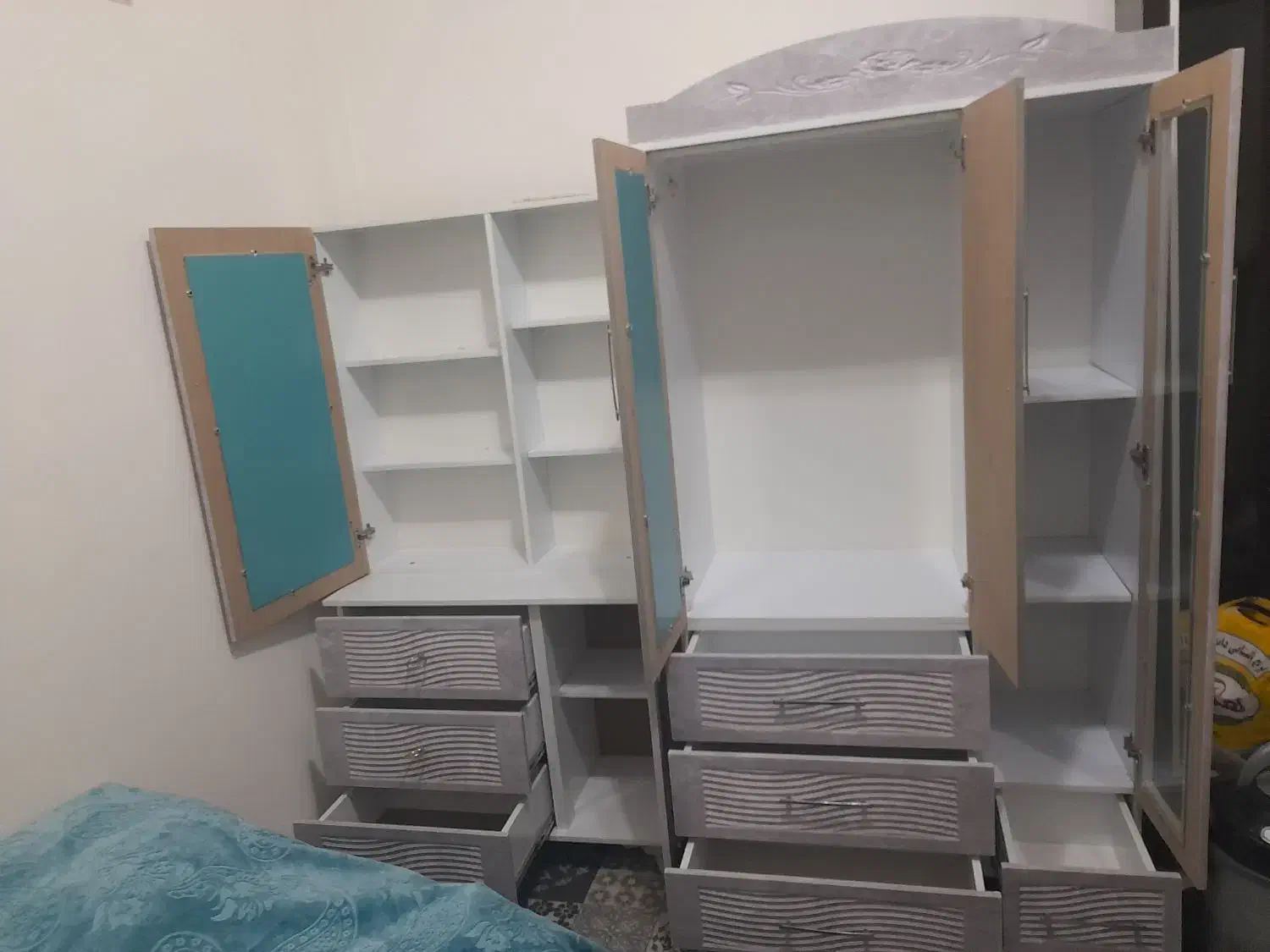 کمد لباس و ایینه دراور|جاکفشی، کمد، دراور|مه ولات, |دیوار