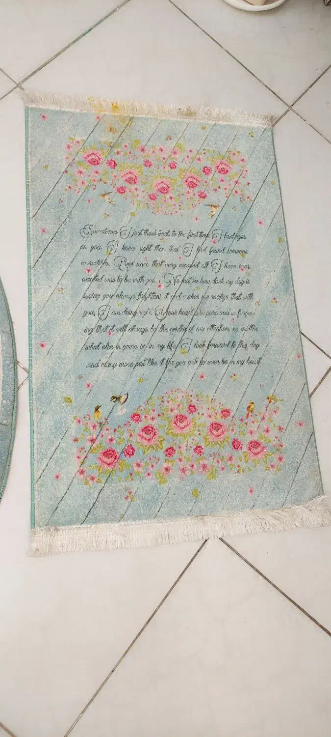 فرش قالیچه گرد ۱/۵ جنس خوب نخی|فرش|فردیس, شهرک شهید حسینی|دیوار