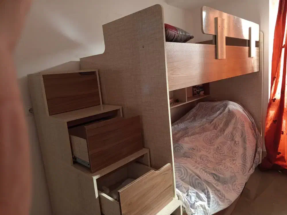 تخت دو طبقه|تخت و سرویس خواب|زاهدان, |دیوار