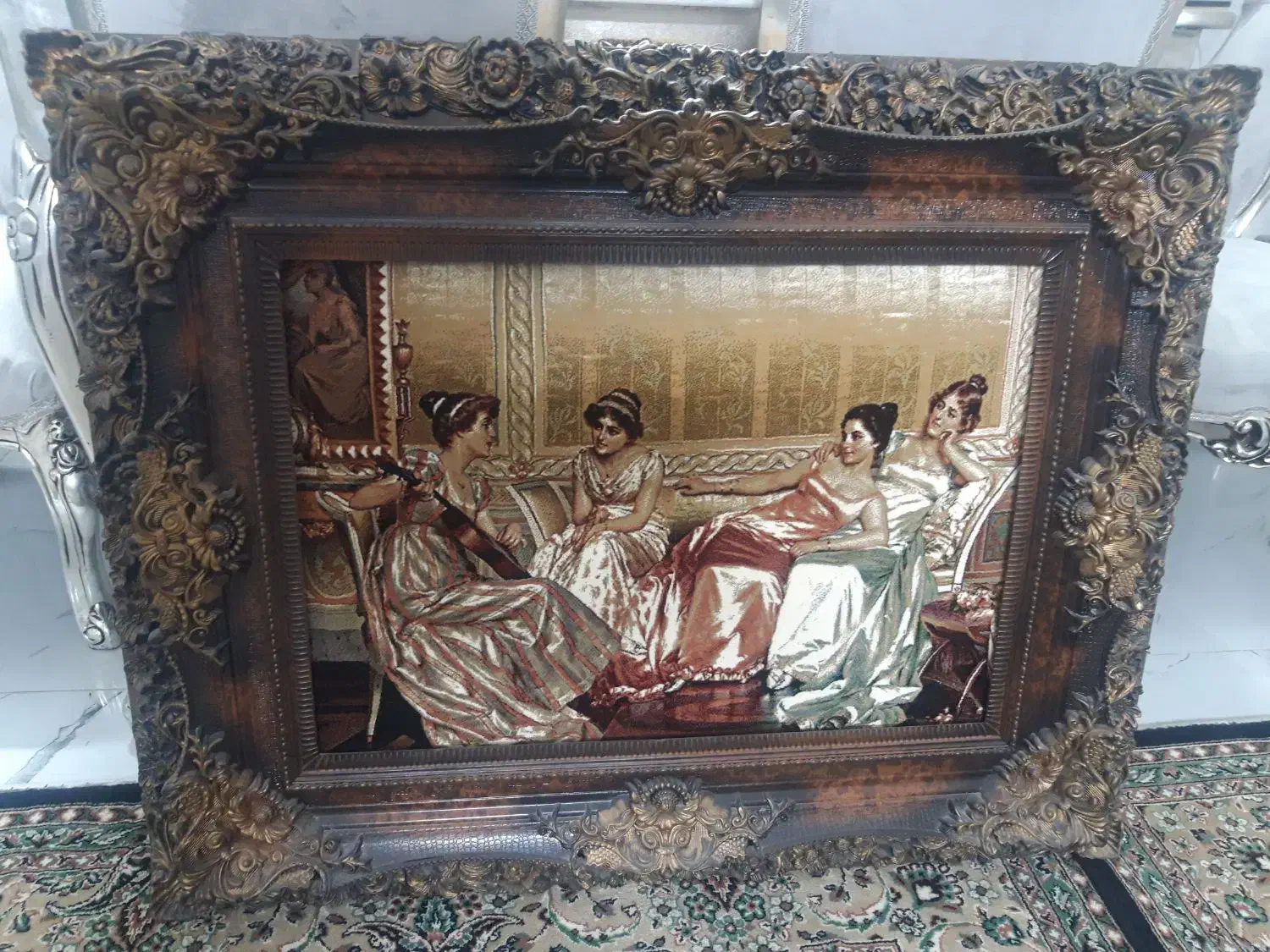 تابلو دختر وگلدون|تابلو، نقاشی، عکس|مشهد, مصلی (کارمندان اول)|دیوار