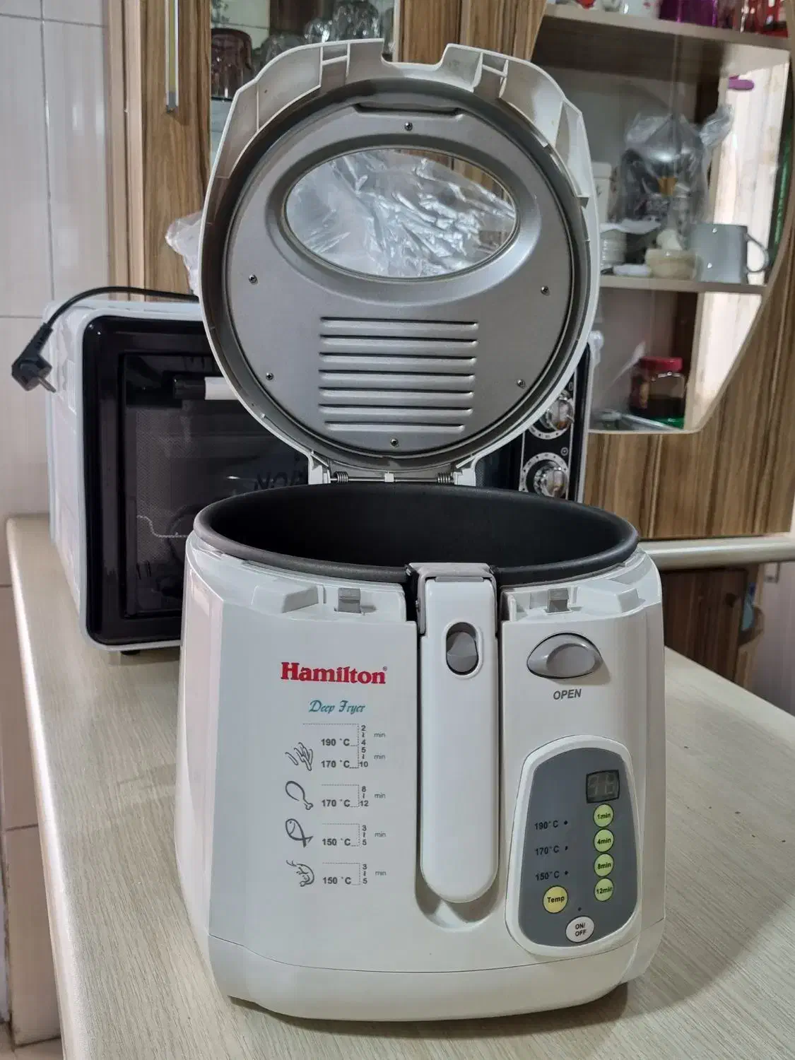 سرخ کن برقی (با روغن) همیلتون «نو» با جعبه|اجاق گاز و لوازم برقی پختوپز|بندر انزلی, بی بی حوریه|دیوار