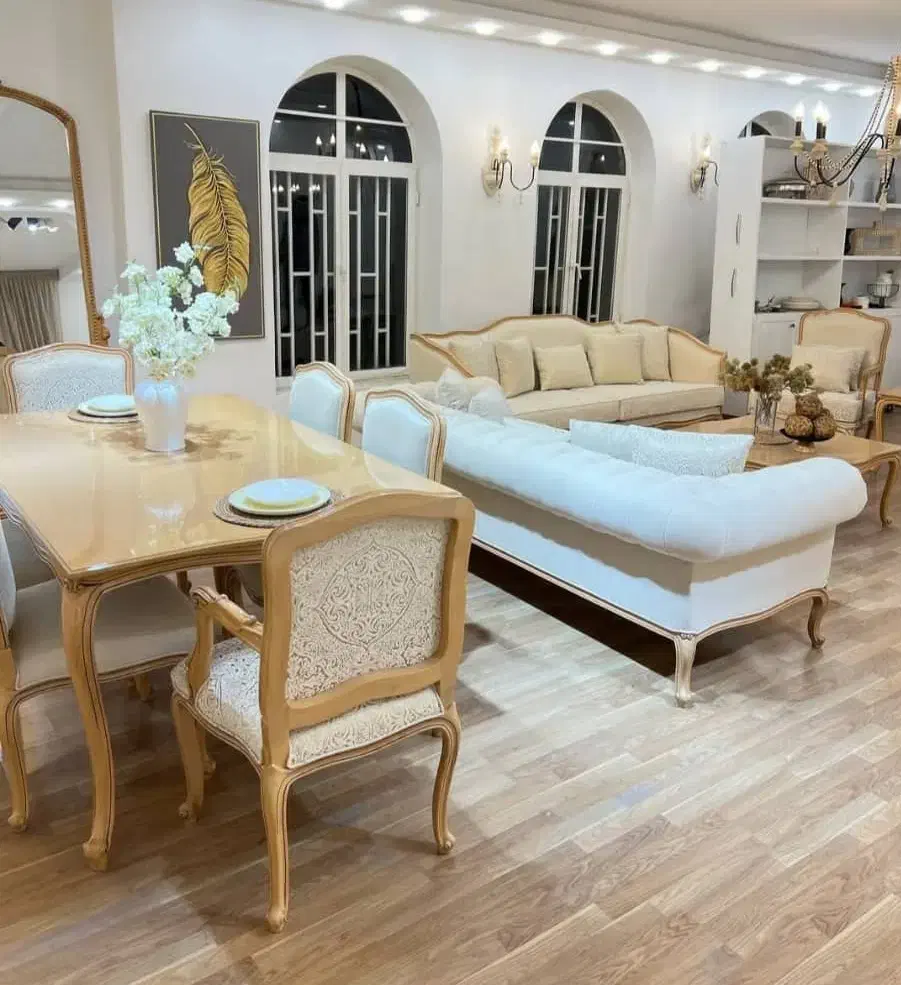 طرح تعویض مبل کهنه با مبل فرانسوی کلاسیک|مبلمان خانگی و میز عسلی|شیراز, دشت چنار|دیوار