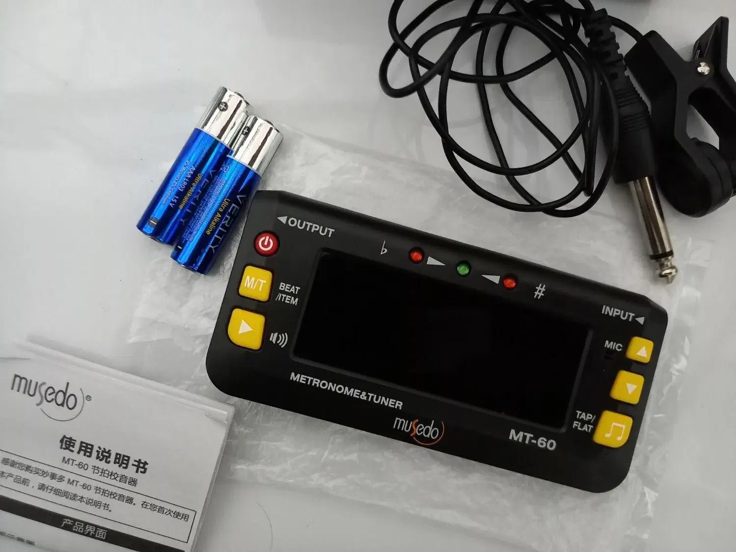 تیونر مترونوم Musedo MT-60|گیتار، بیس، امپلیفایر|موچش, |دیوار