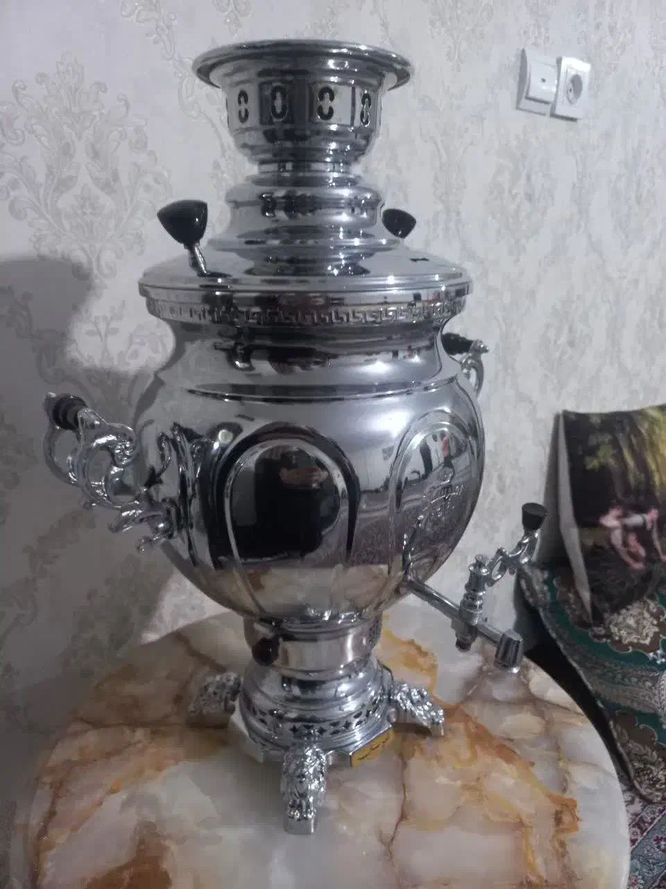 سماور استیل 10 لیتر سالم در حد نو|اجاق گاز و لوازم برقی پختوپز|ورامین, ورامین|دیوار