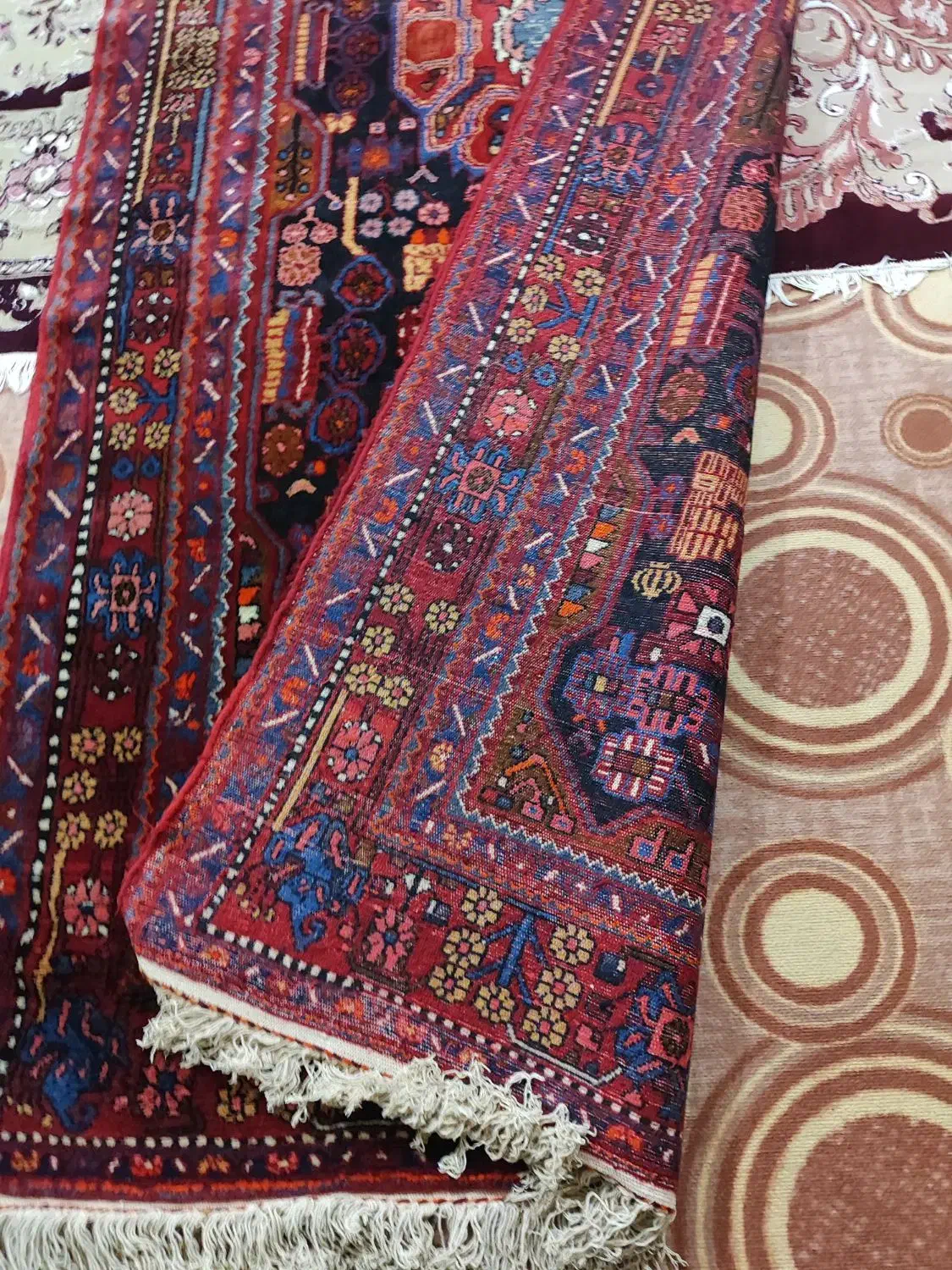 فرش دستبافت اصلی|فرش|درب گنبد, |دیوار