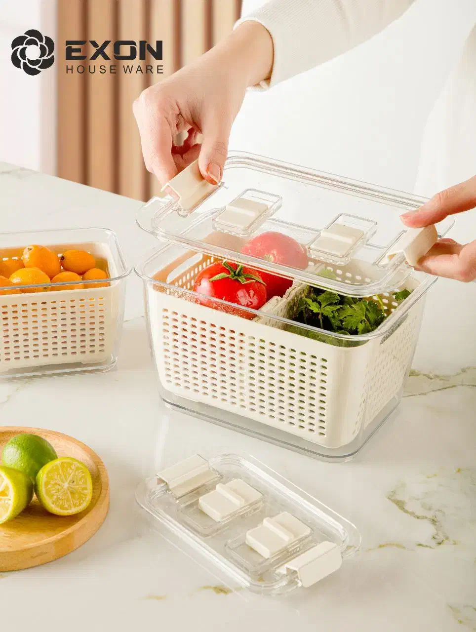 باکس میوه بزرگ مرسانا ، سبد دار کریستالی قفل دار|فروشگاه و مغازه|مشهد, سجادیه|دیوار