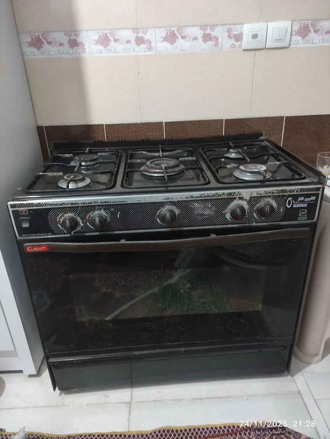 گاز ۵ شعله|اجاق گاز و لوازم برقی پخت‌وپز|میان ولایت, |دیوار