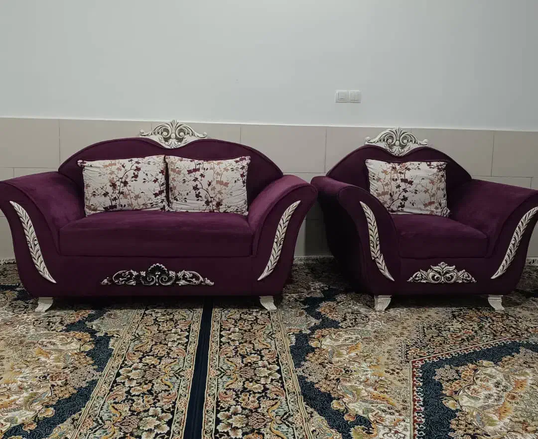 مبل راحتی ۱۱ نفره بسیار تمیز و در حد نو|مبلمان خانگی و میز عسلی|آباده, |دیوار