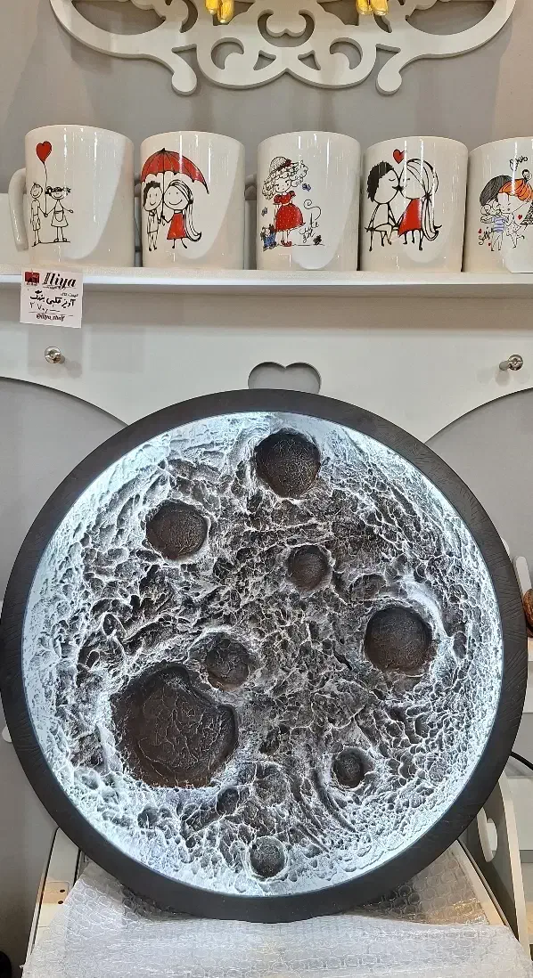 تابلو ماه|ساعت دیواری و تزئینی|برخوار, |دیوار