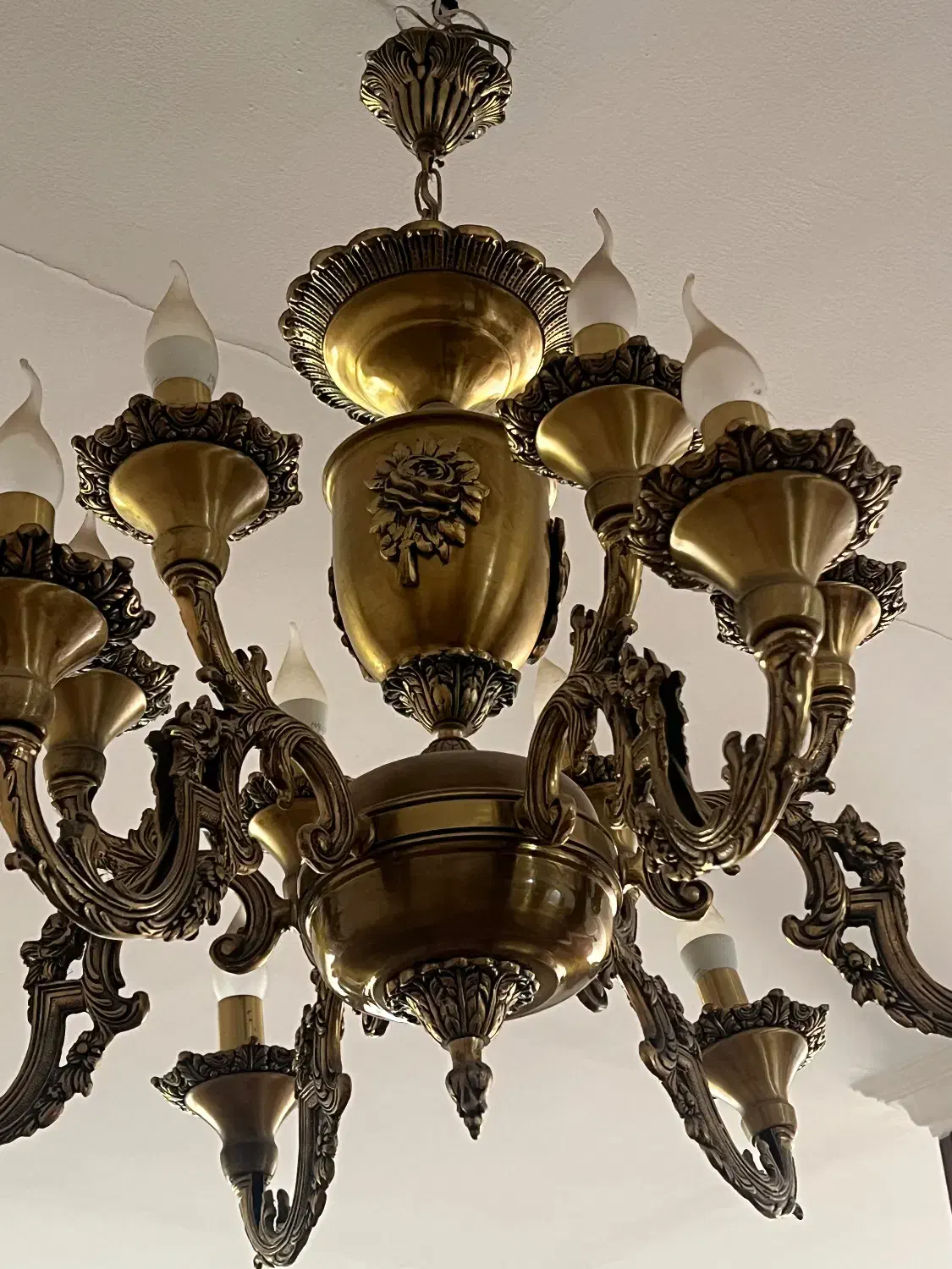 لوستر تمام برنج|لوستر و چراغ آویز|اصفهان, مهرآباد|دیوار