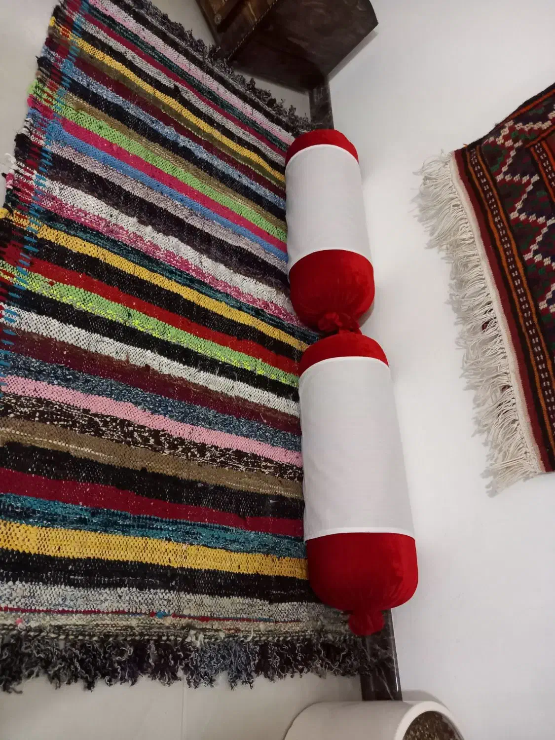 پلاس سنتی،گلیم،پادری،پشتی،بالشت لوله ای|گلیم، جاجیم، گبه|مشهد, کلاهدوز|دیوار