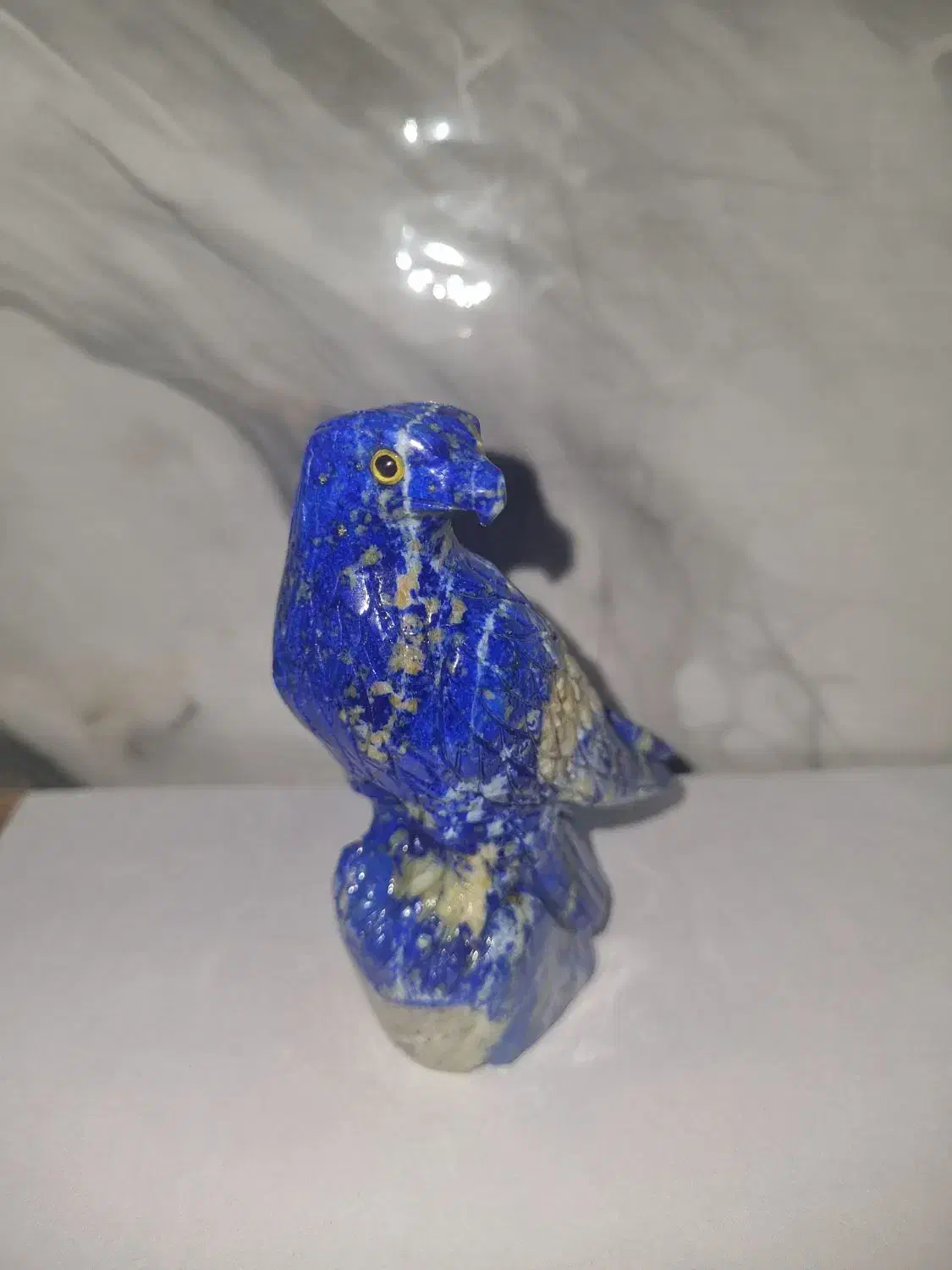 مجسمه عقاب سنگ لاجورد کار دست|مجسمه، تندیس، ماکت|قائمشهر, |دیوار