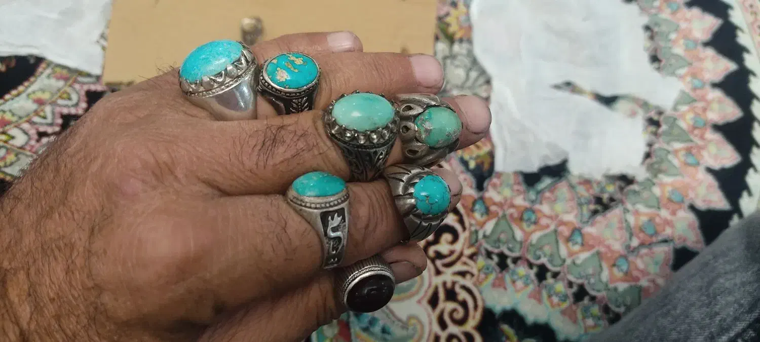 انگشتر فیروزه|جواهرات|گرمدره, |دیوار