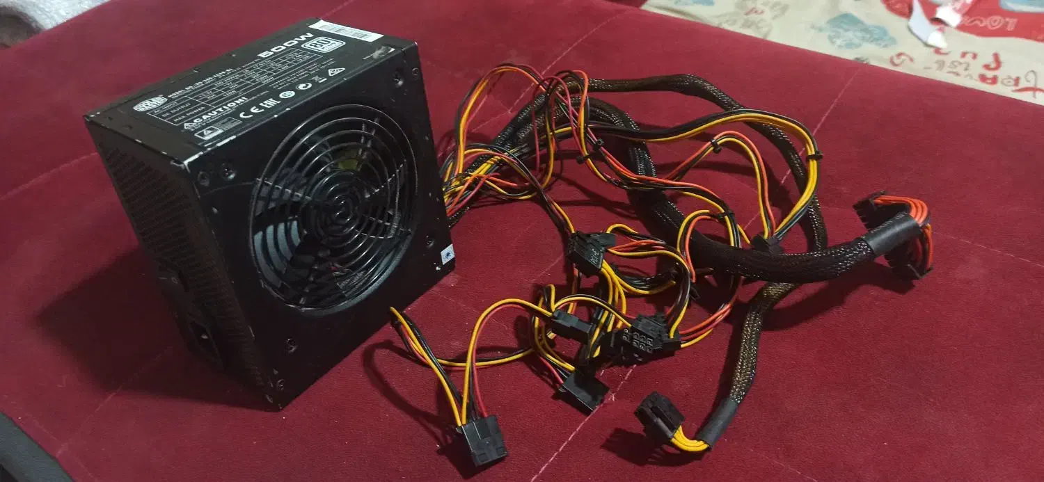 پاور کیس کامپیوتر 500W کولر مستر|قطعات و لوازم جانبی رایانه|صفادشت, |دیوار