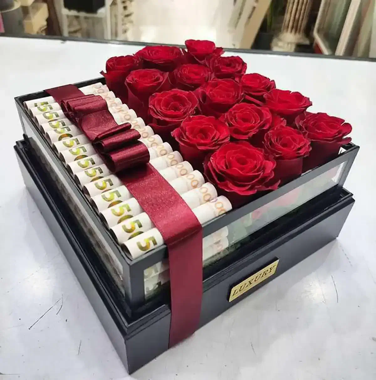 گل روبانی با اسکناس|گل مصنوعی|بوشهر, |دیوار