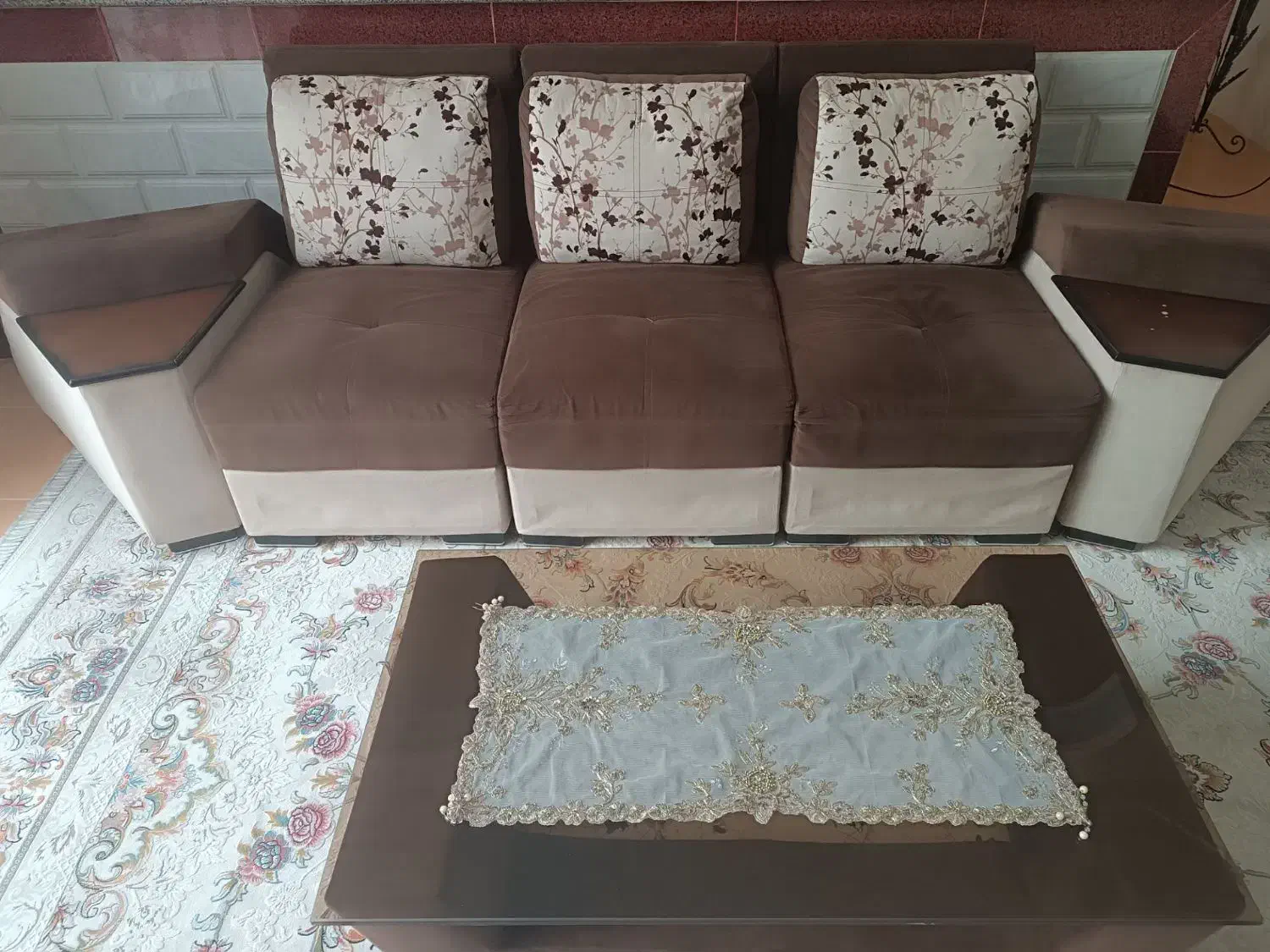 مبل هفت نفره راحتی ال|مبلمان خانگی و میز عسلی|کرمانشاه, |دیوار