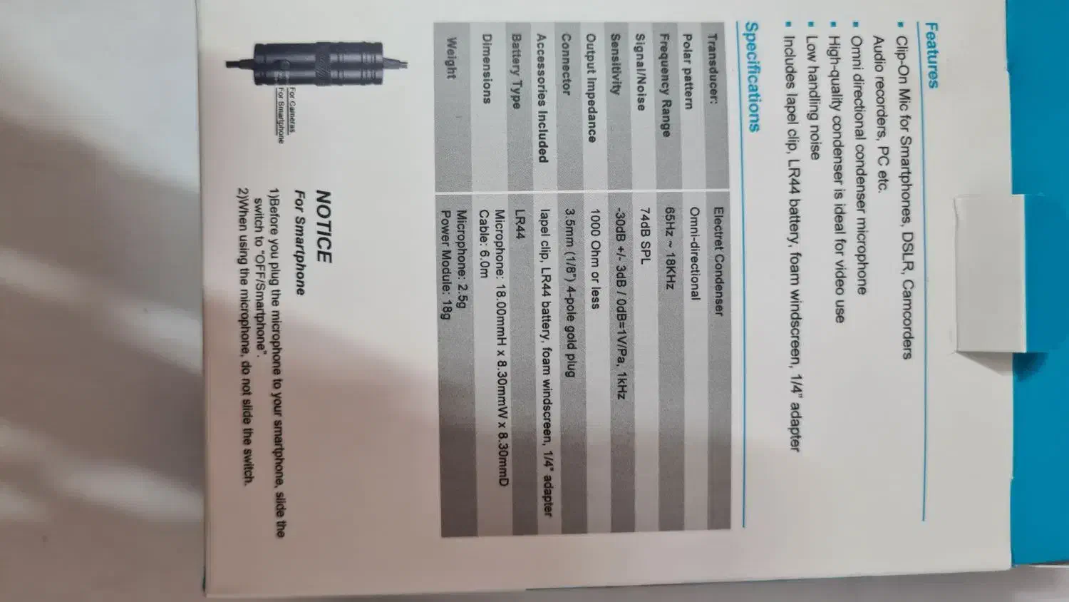 میکروفون یقه ای|لوازم جانبی موبایل و تبلت|کرج, گوهردشت|دیوار