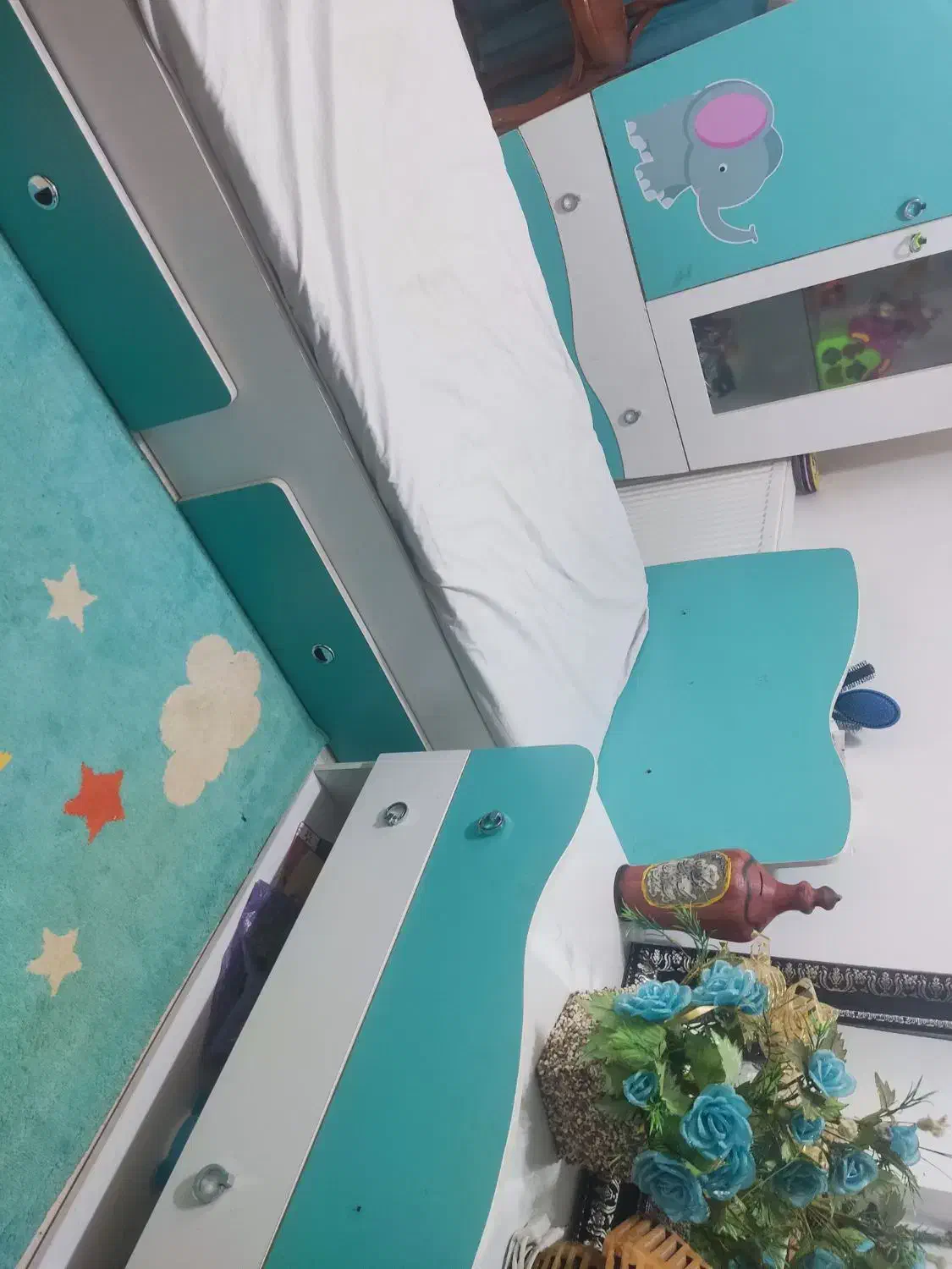 تخت وکمد بچگانه|تخت و سرویس خواب|شاهرود, |دیوار